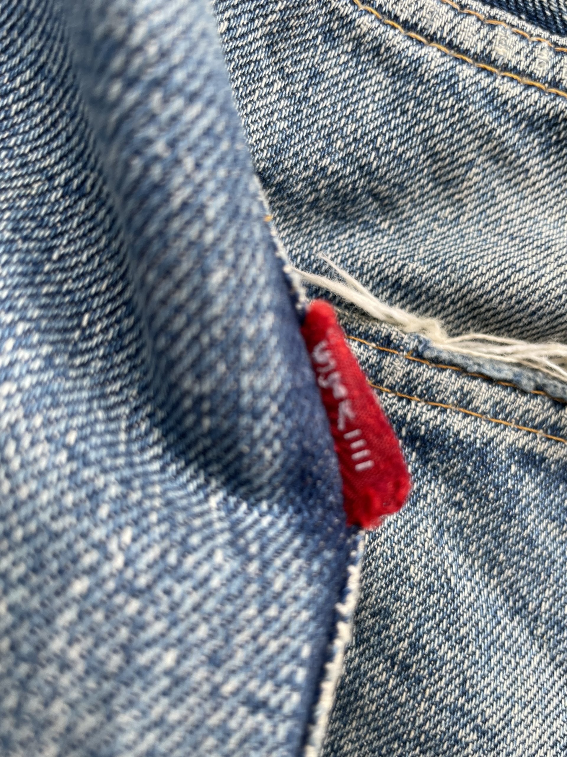 Vintage 1970-73 Levis 501 E Redline Aging Distressed