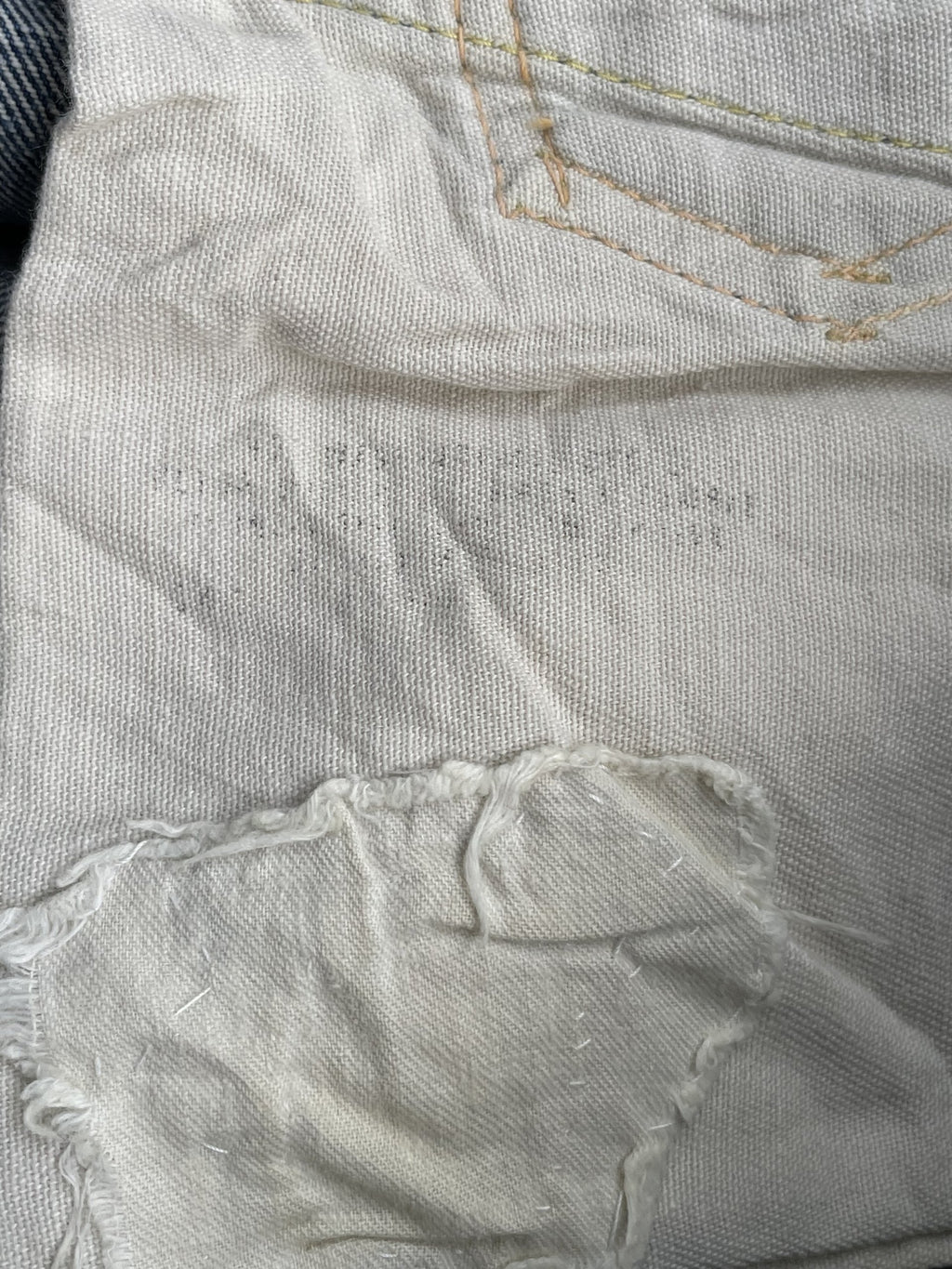 Vintage 1970-73 Levis 501 E Redline Aging Distressed