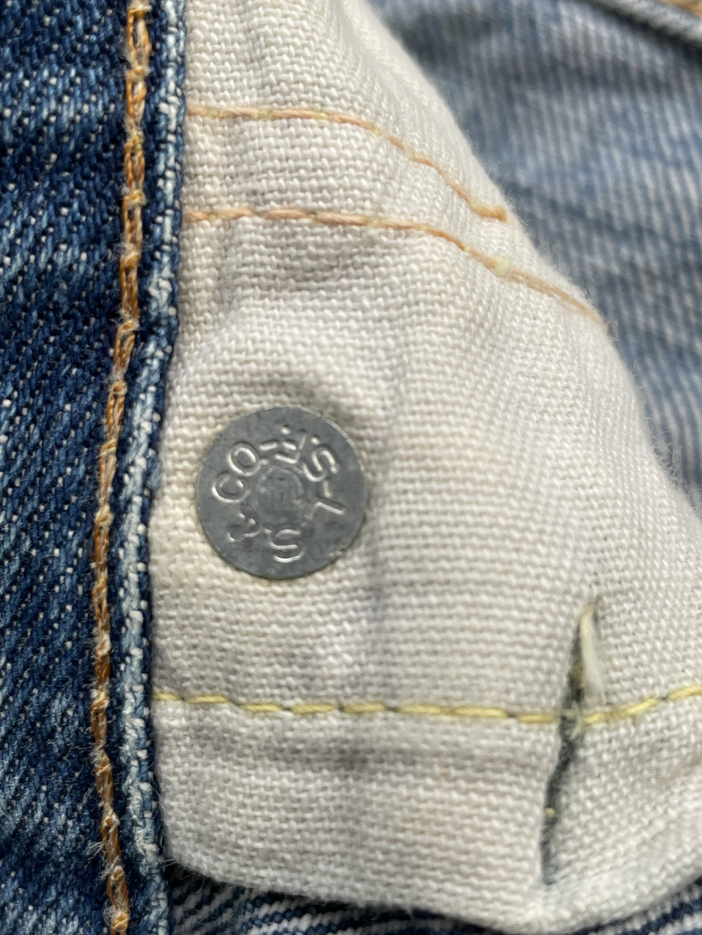 Vintage 1970-73 Levis 501 E Redline Aging Distressed