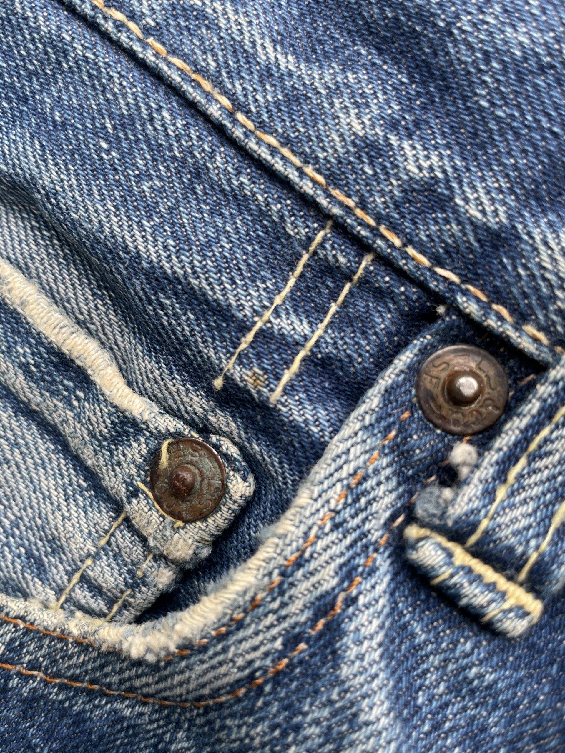 Vintage 1970-73 Levis 501 E Redline Aging Distressed