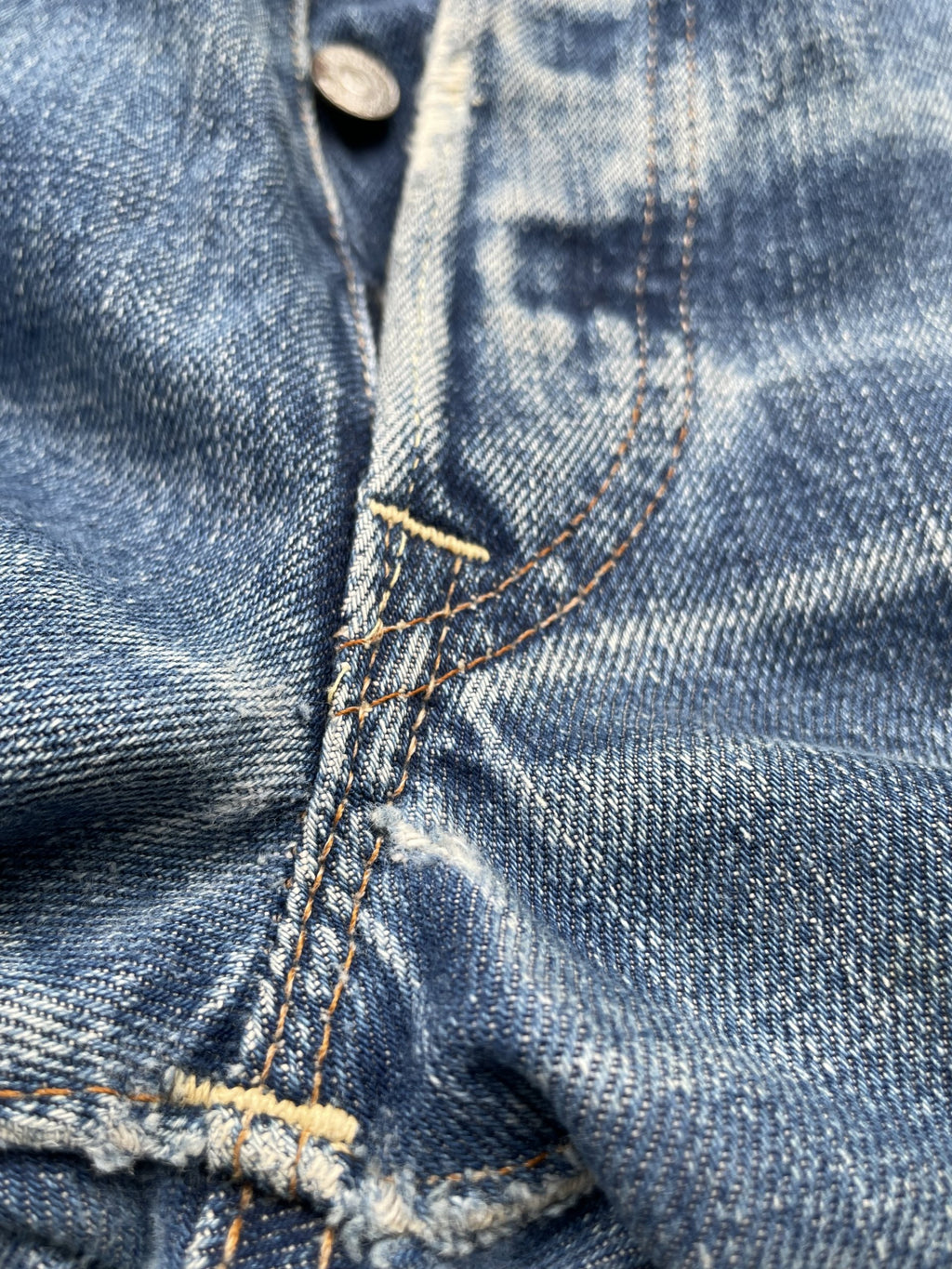 Vintage 1970-73 Levis 501 E Redline Aging Distressed