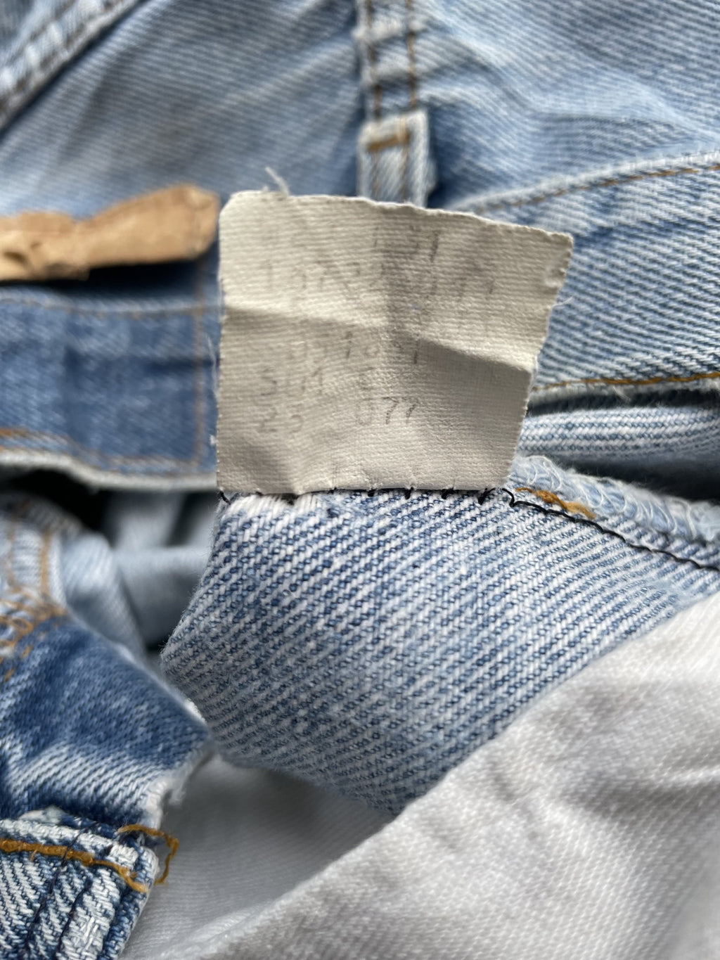 Vintage 1987 Levis 501 e Usa Aging Distresed