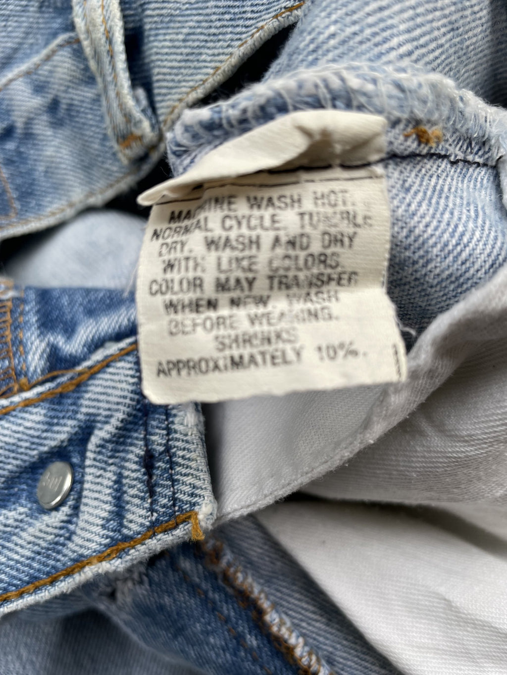 Vintage 1987 Levis 501 e Usa Aging Distresed