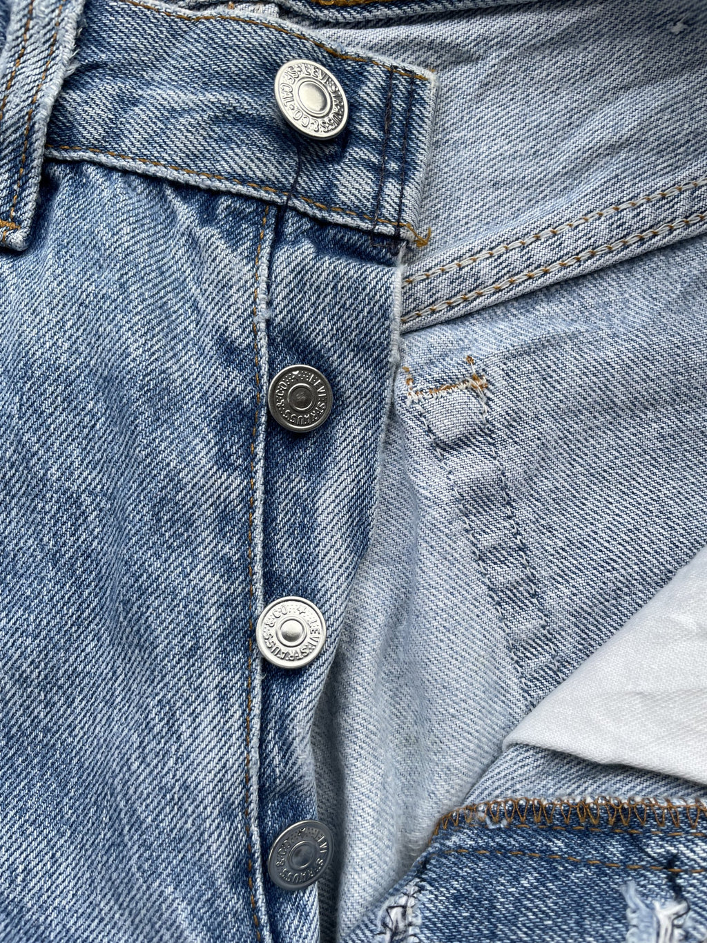 Vintage 1987 Levis 501 e Usa Aging Distresed