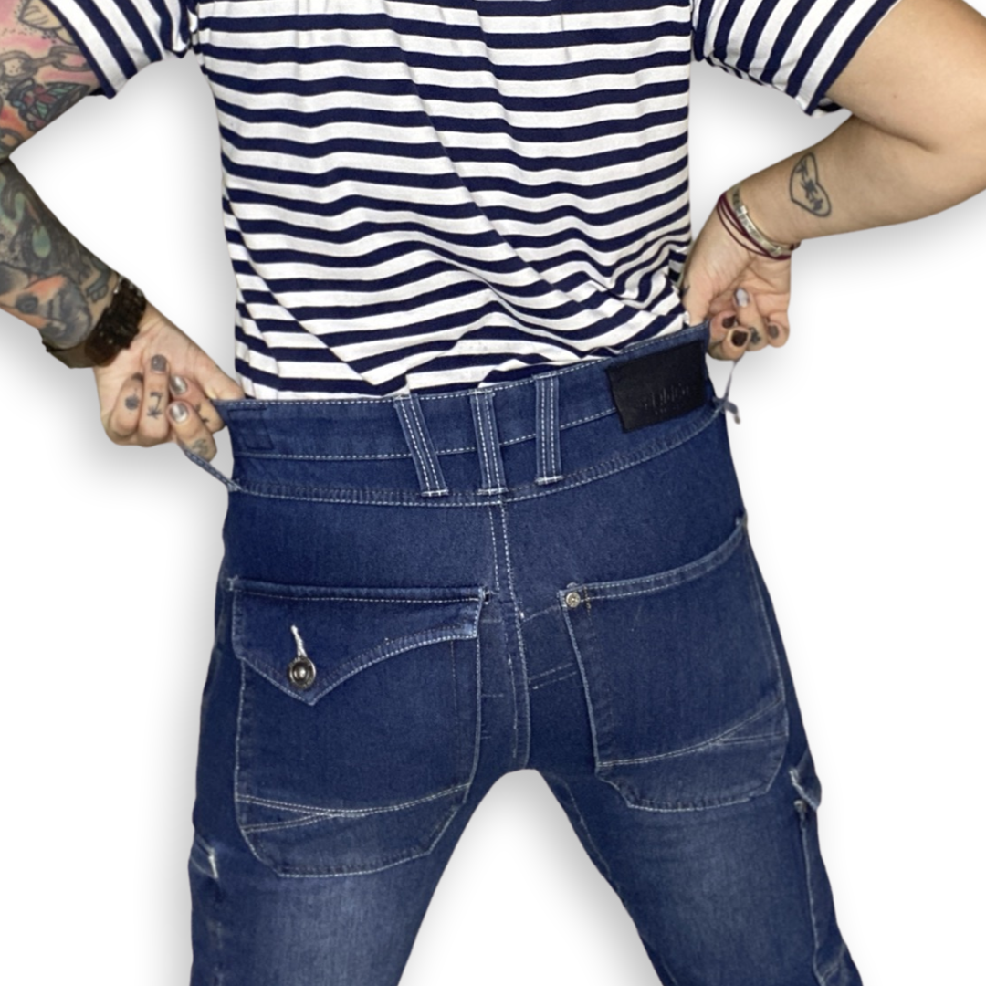 MENS FIELD CORE STRETCH UTILITY JEAN FROM JAPAN // Zipper fly, SIZE LARGE
