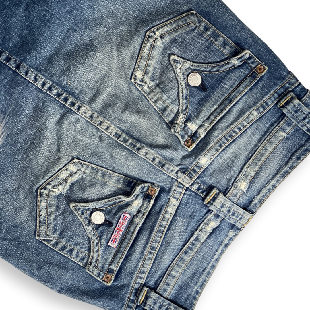 HUDSON DENIM FRONT SPLIT PENCIL SKIRT MADE IN USA // Size 27
