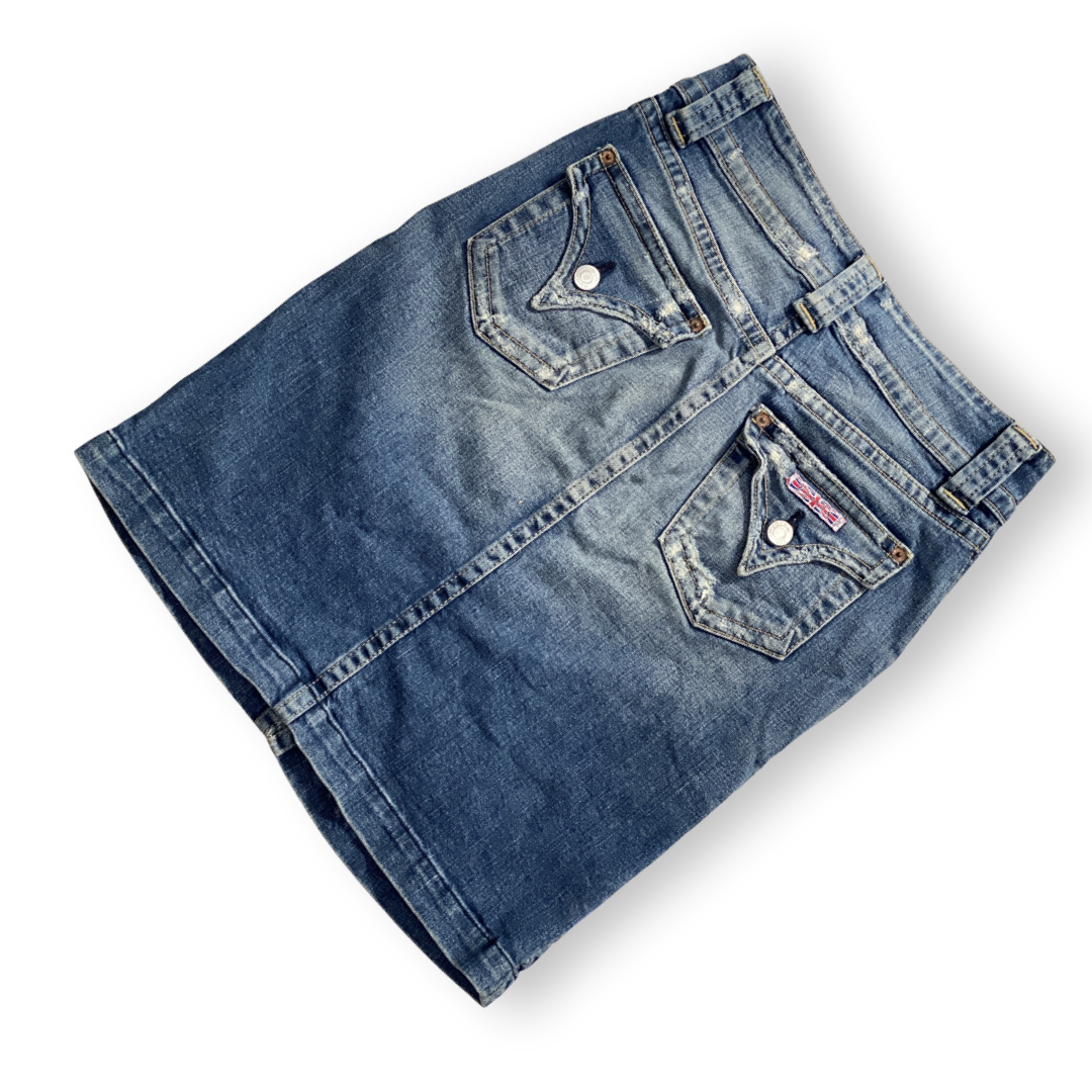 HUDSON DENIM FRONT SPLIT PENCIL SKIRT MADE IN USA // Size 27