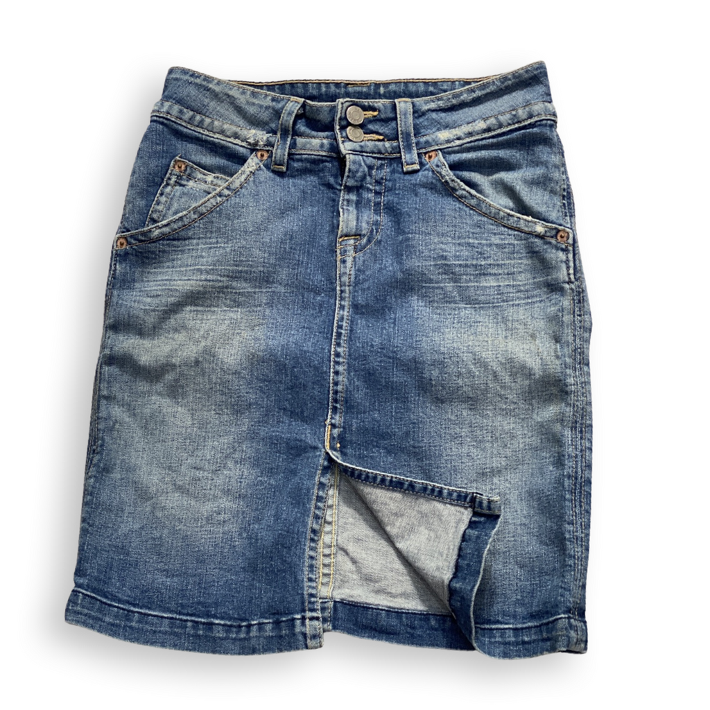 HUDSON DENIM FRONT SPLIT PENCIL SKIRT MADE IN USA // Size 27