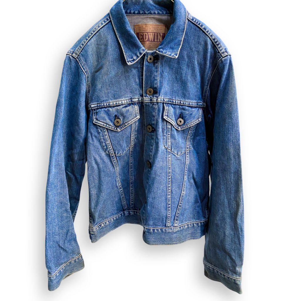 EDWIN JEANS MENS DENIM JACKET // SIZE SMALL