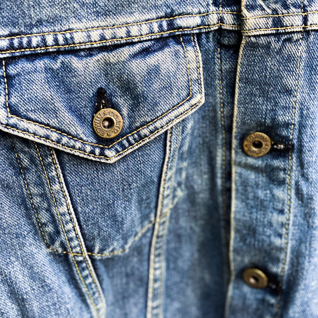 EDWIN JEANS MENS DENIM JACKET // SIZE SMALL