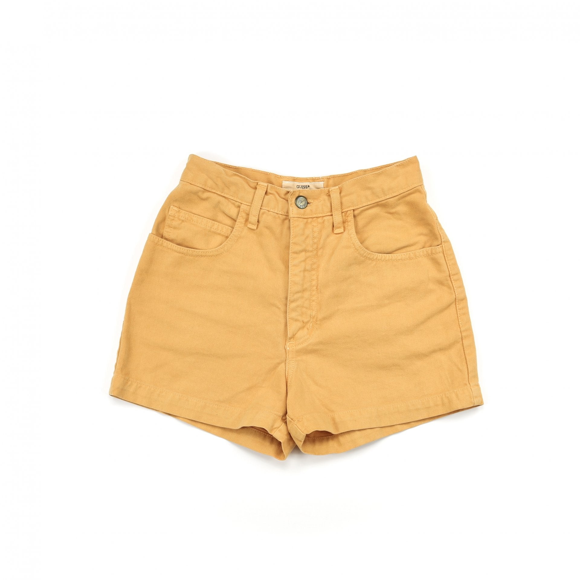 Vintage Guess Soft Yellow High Waisted Shorts