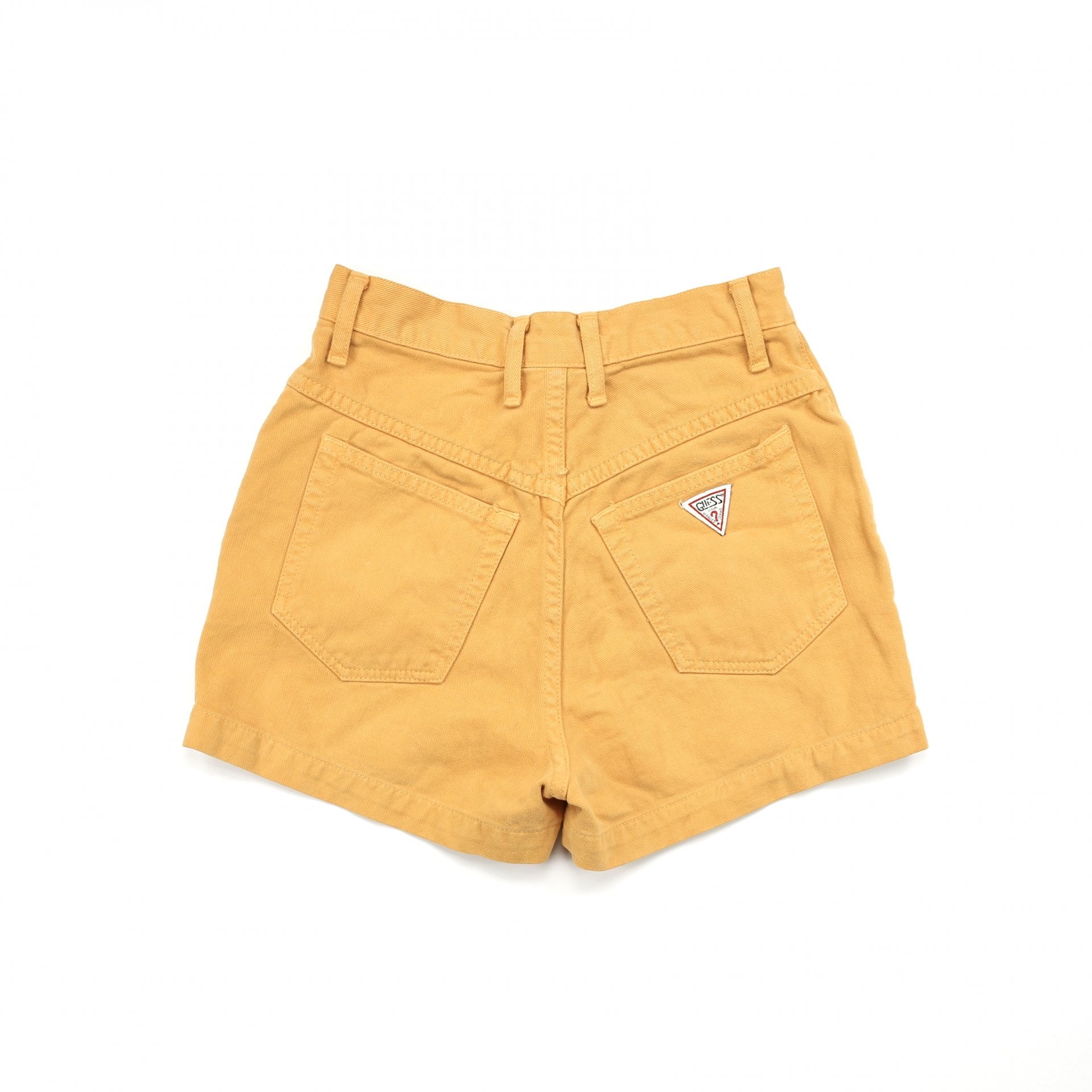 Vintage Guess Soft Yellow High Waisted Shorts