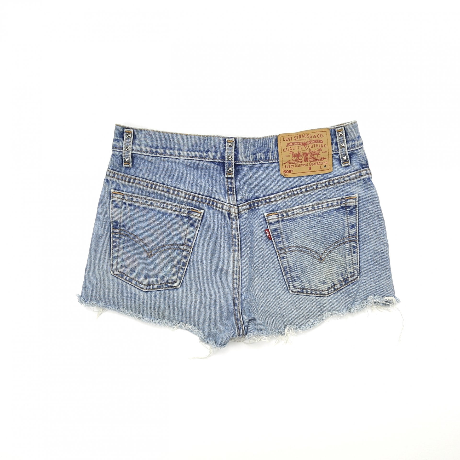 Vintage Levis 505 Studded High Waisted  Cut Off Shorts