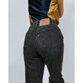 Vintage Levis 501 Black Striped High Waisted Jeans