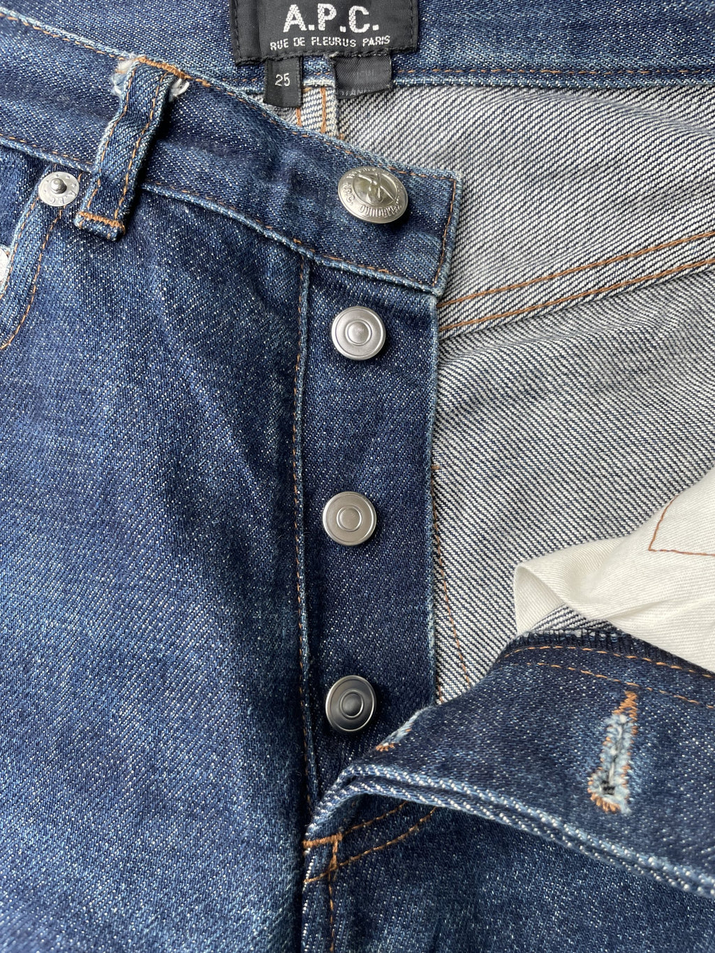 Vintage A.P.C Aging Wash Selvedge Denim