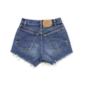 Vintage Levis 501XX Dark Wash Lace High Waisted Shorts