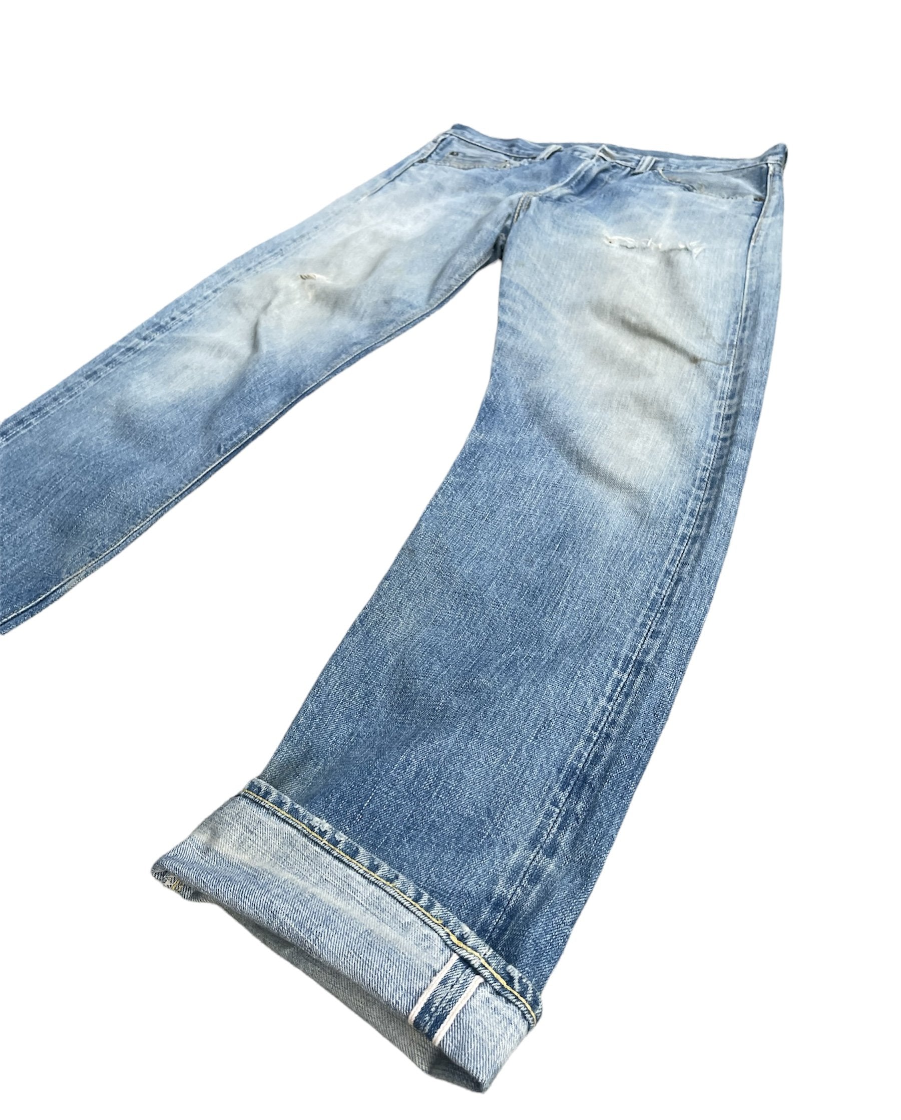 Vintage Full Count Japan Aging Faded Selvedge Denim
