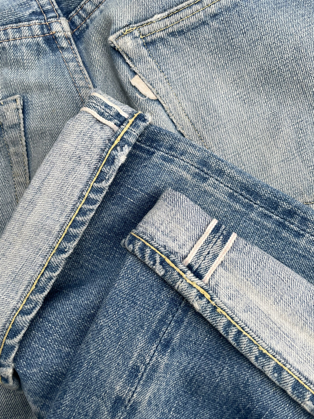 Vintage Full Count Japan Aging Faded Selvedge Denim