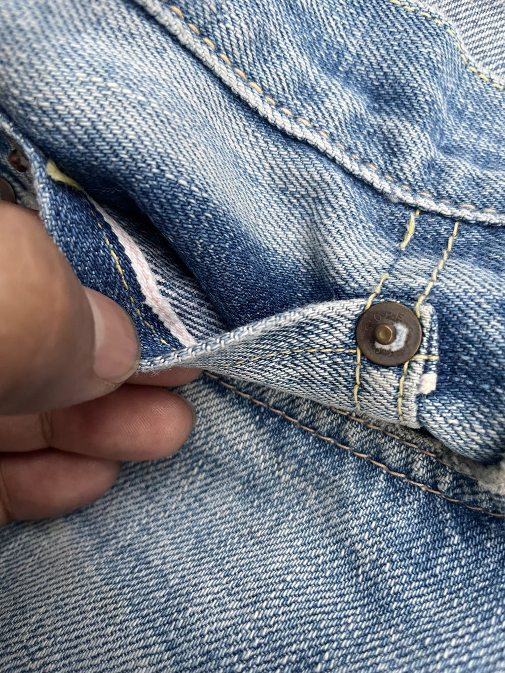 Vintage Full Count Japan Aging Faded Selvedge Denim