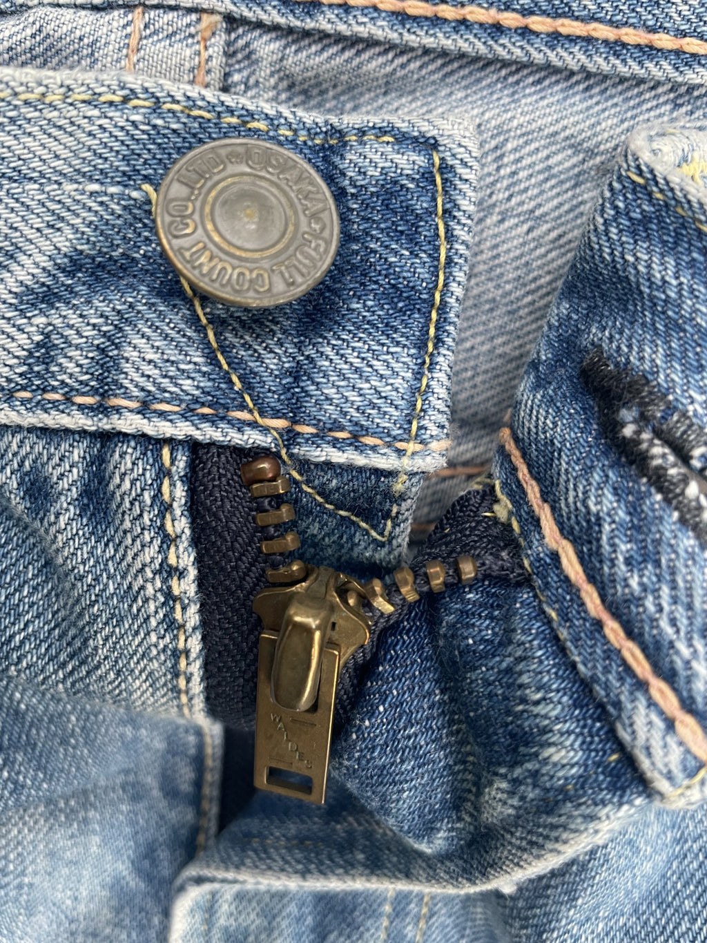 Vintage Full Count Japan Aging Faded Selvedge Denim