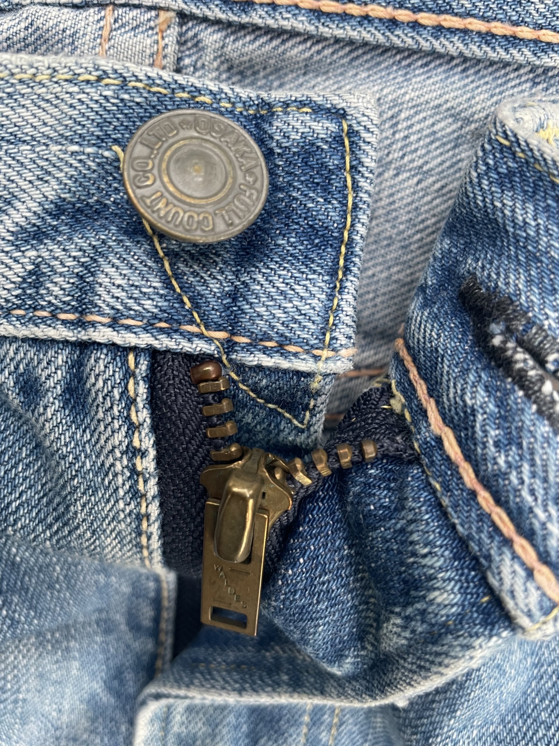 Vintage Full Count Japan Aging Faded Selvedge Denim