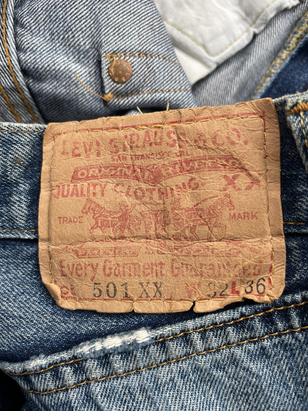 Vintage Levi’s Lot 501XX E Selvedge Denim
