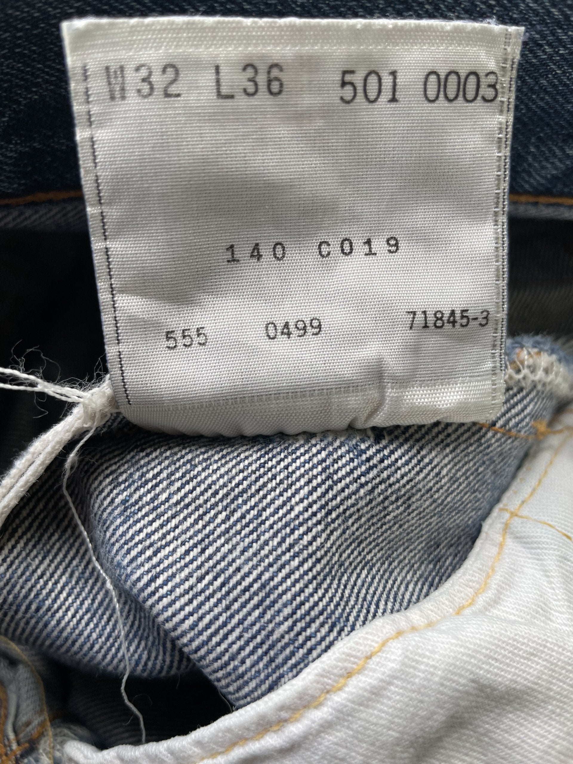 Vintage Levi’s Lot 501XX E Selvedge Denim