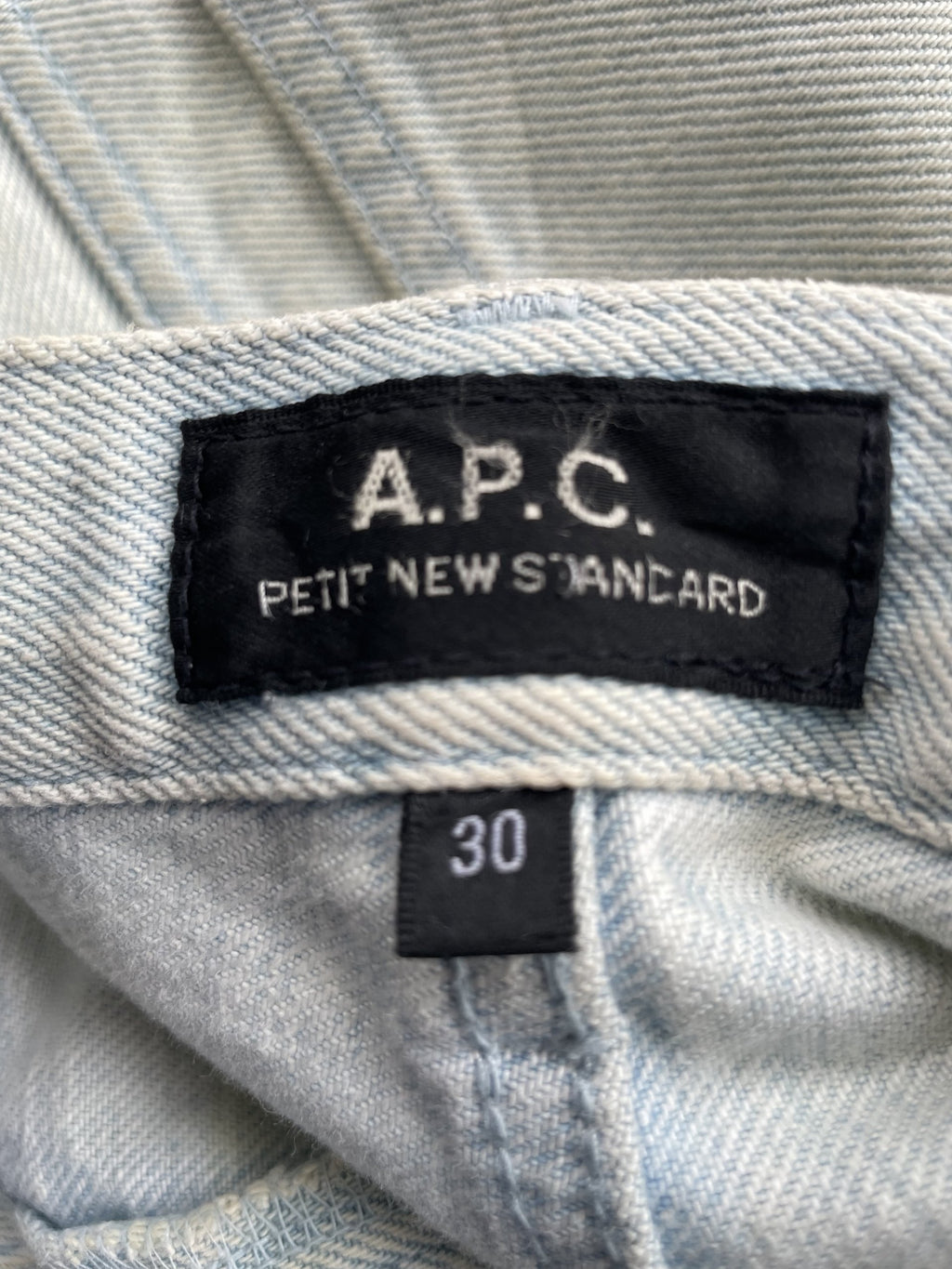 Vintage APC Faded Wash Selvedge Denim