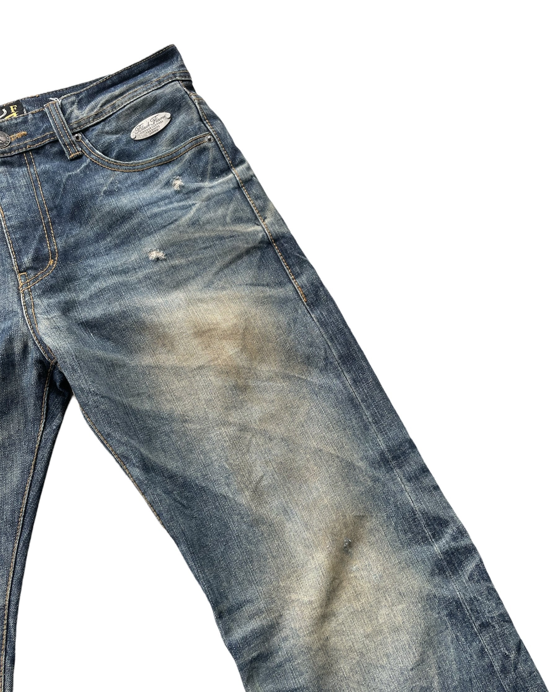 Black Flame Aging Selvedge Denim