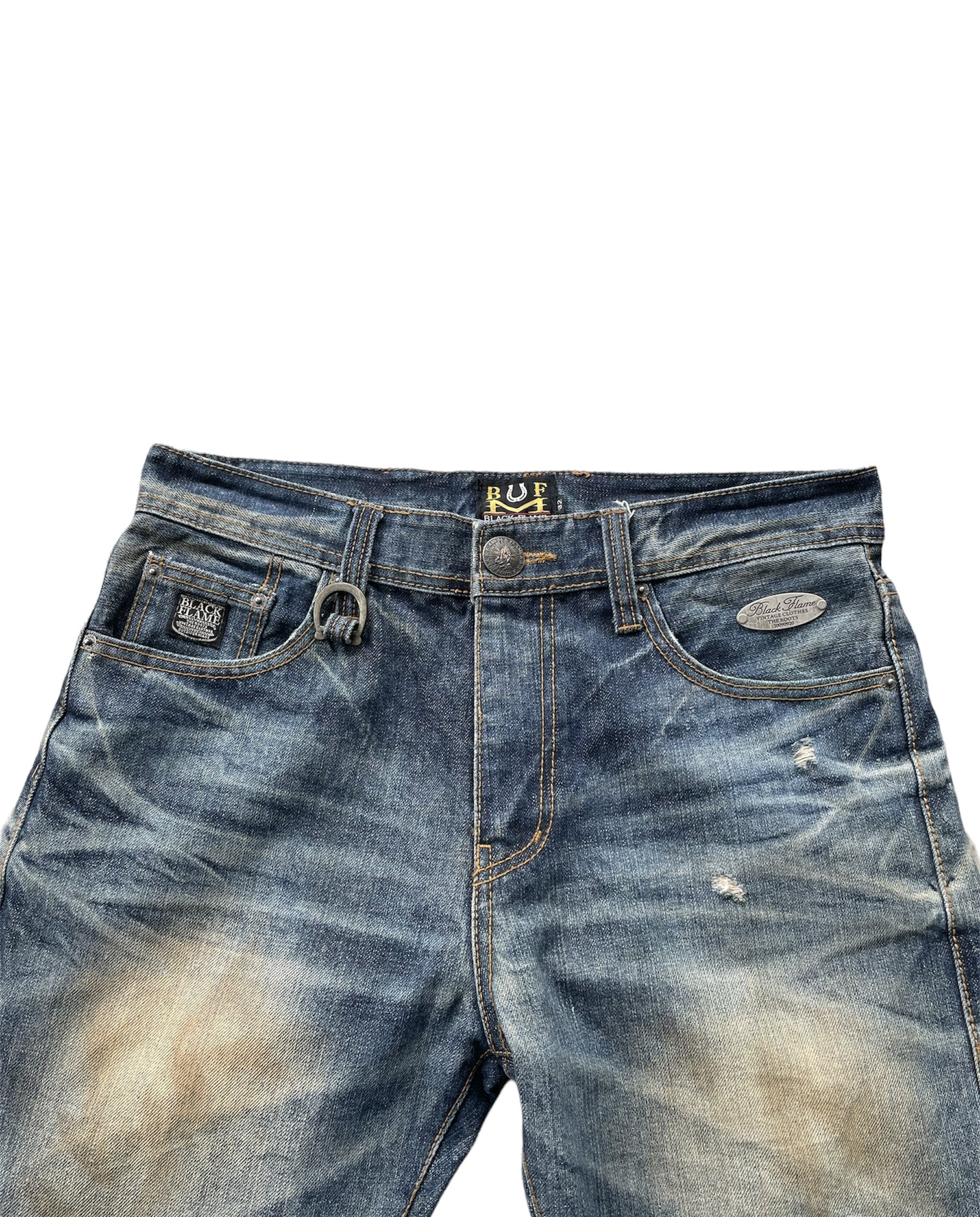 Black Flame Aging Selvedge Denim