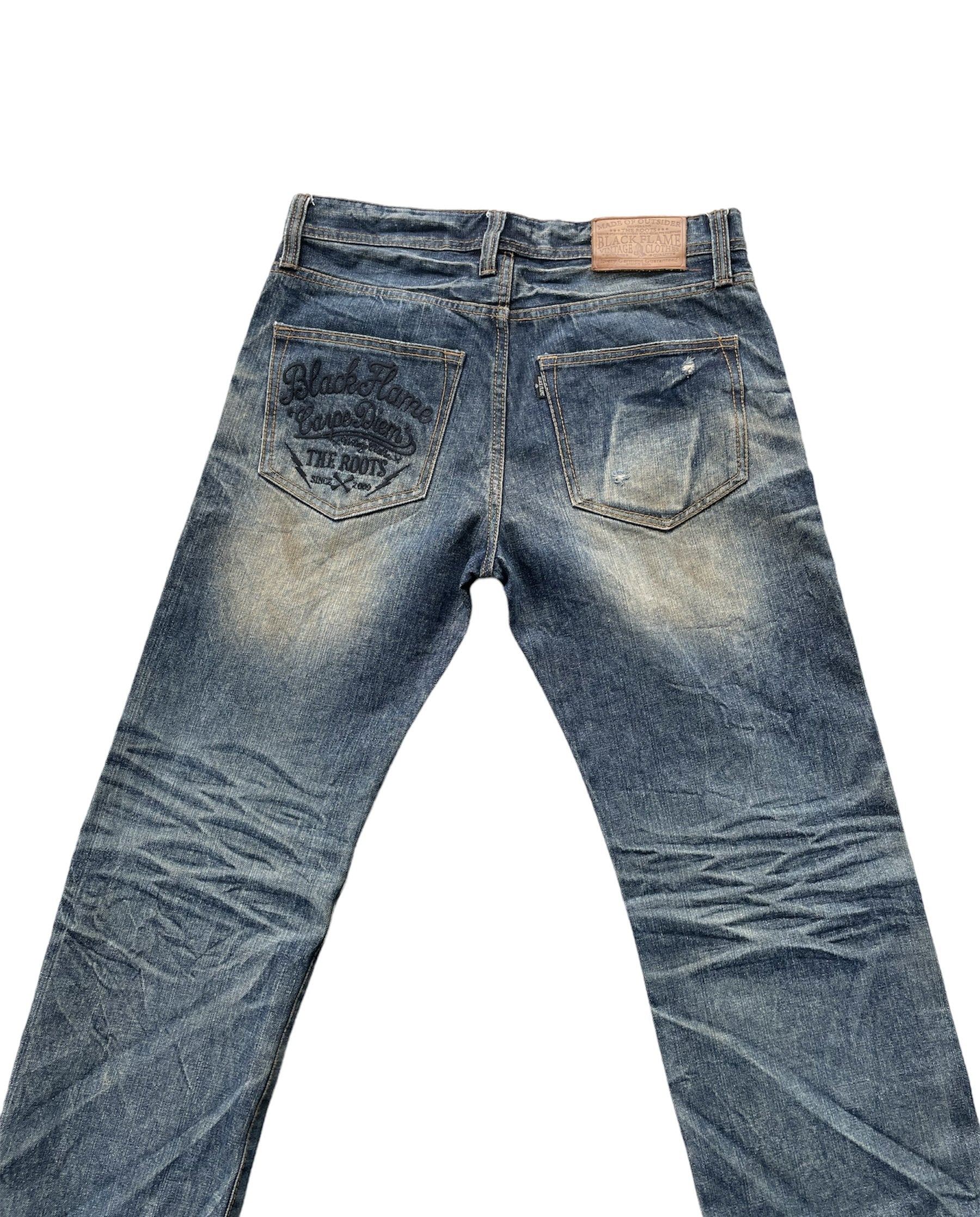 Black Flame Aging Selvedge Denim