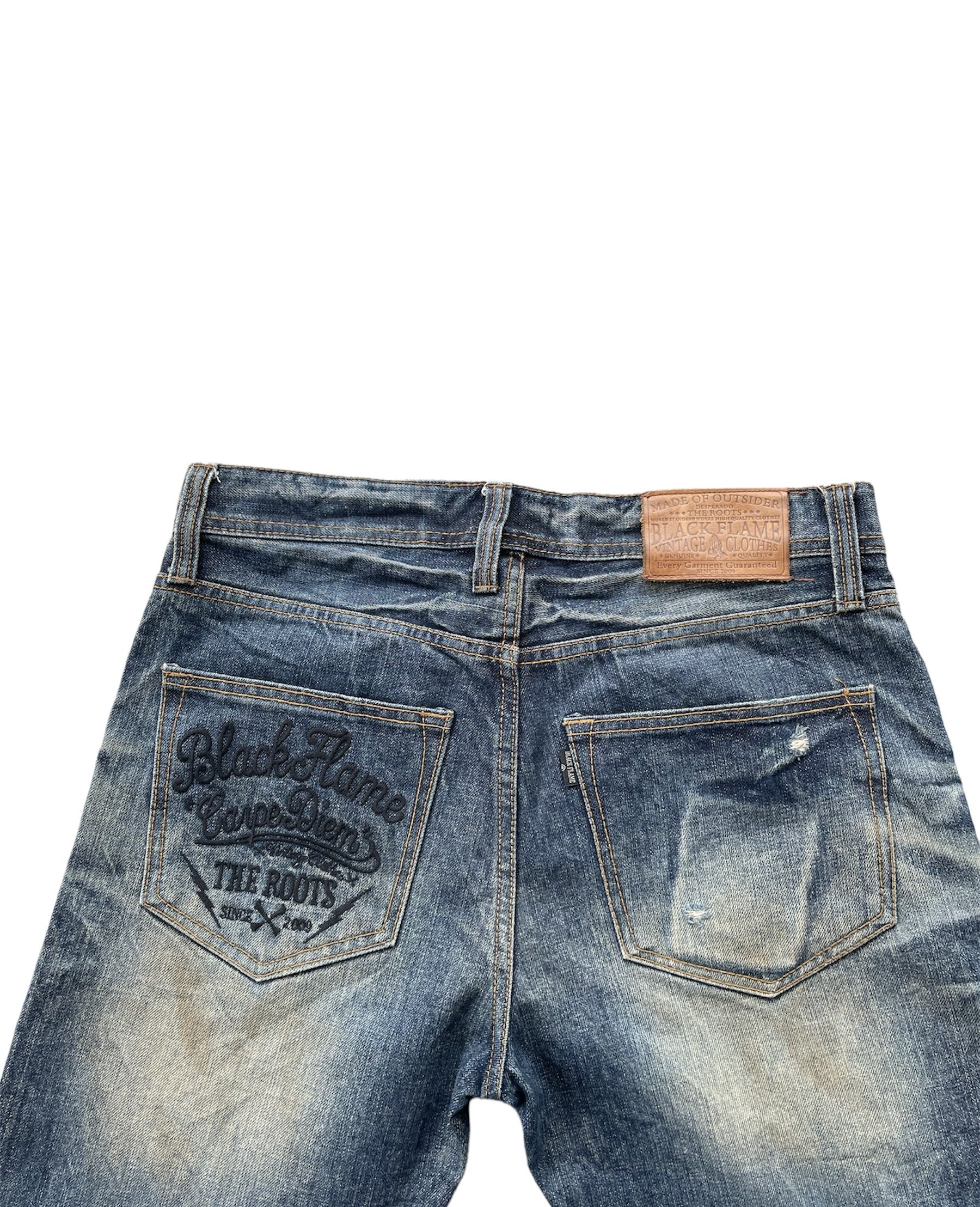 Black Flame Aging Selvedge Denim