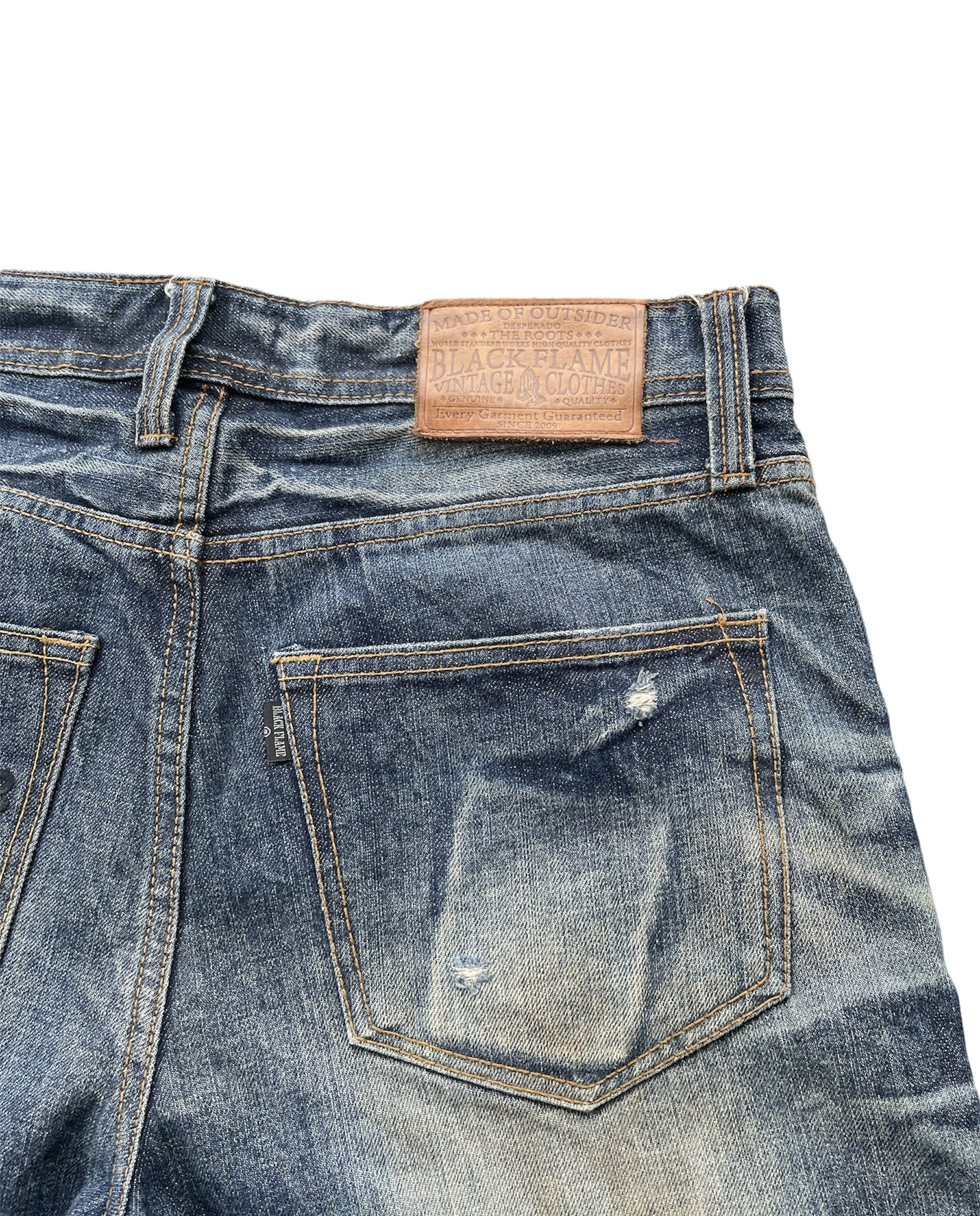 Black Flame Aging Selvedge Denim