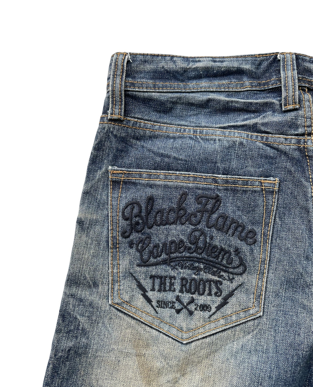 Black Flame Aging Selvedge Denim