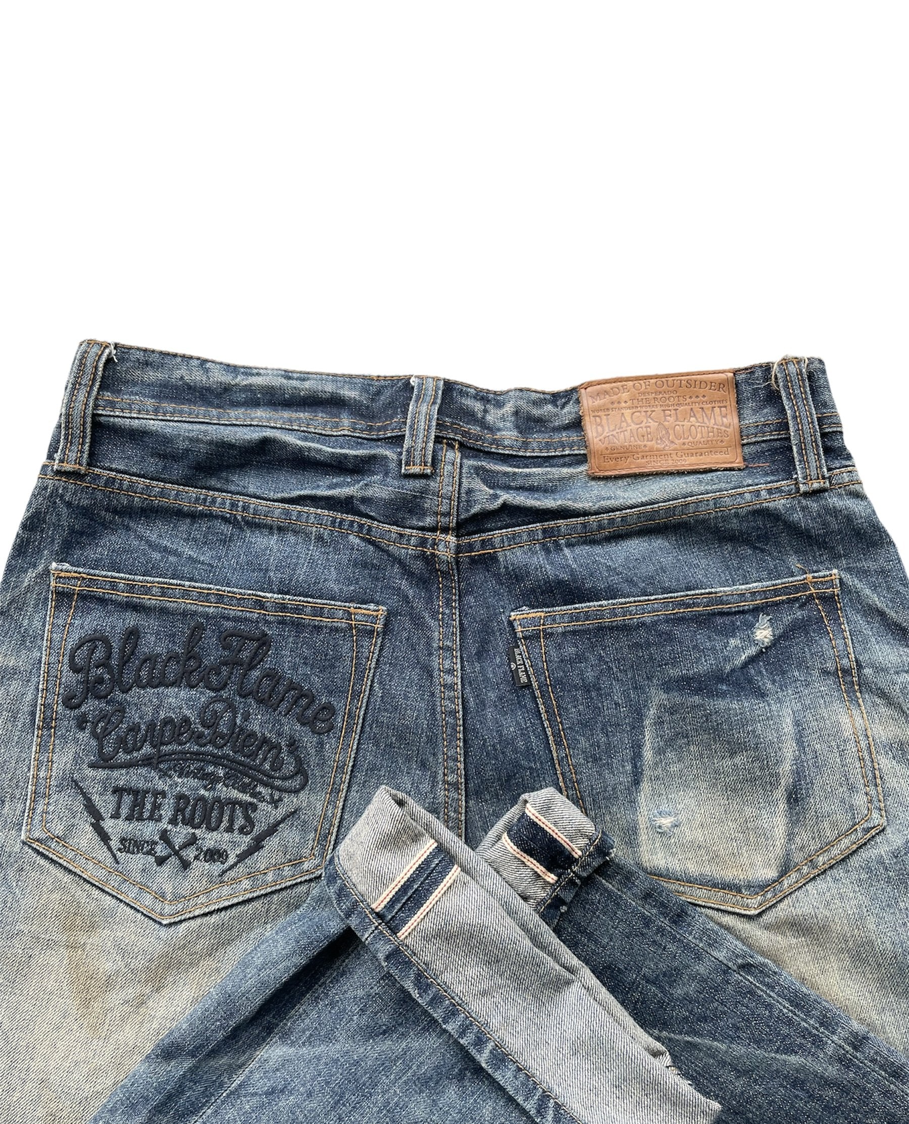 Black Flame Aging Selvedge Denim