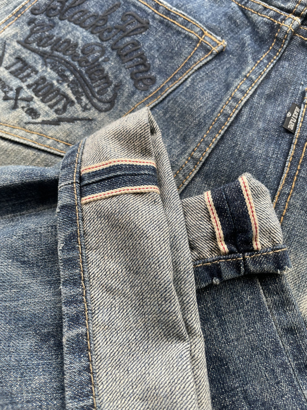 Black Flame Aging Selvedge Denim