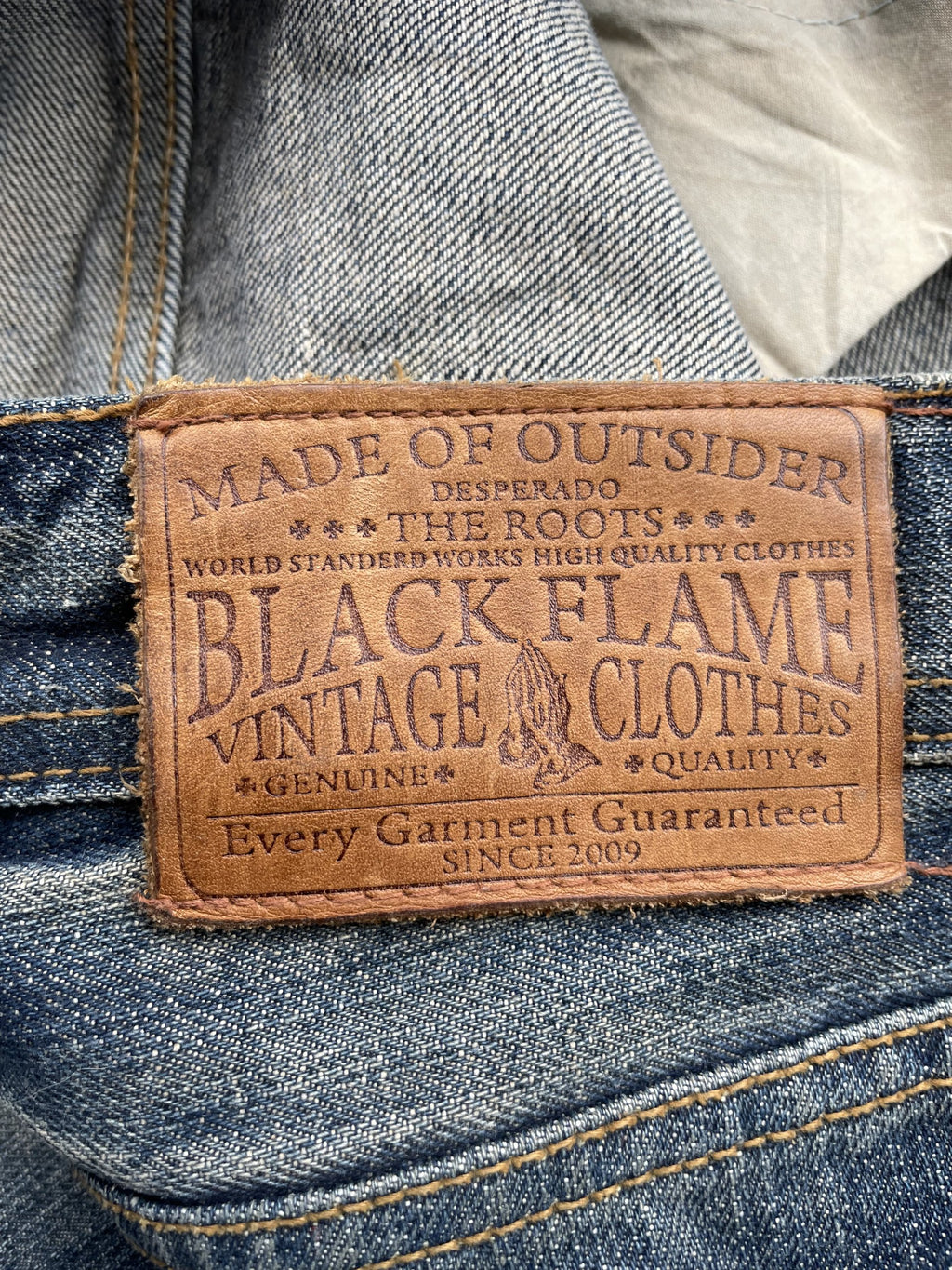 Black Flame Aging Selvedge Denim