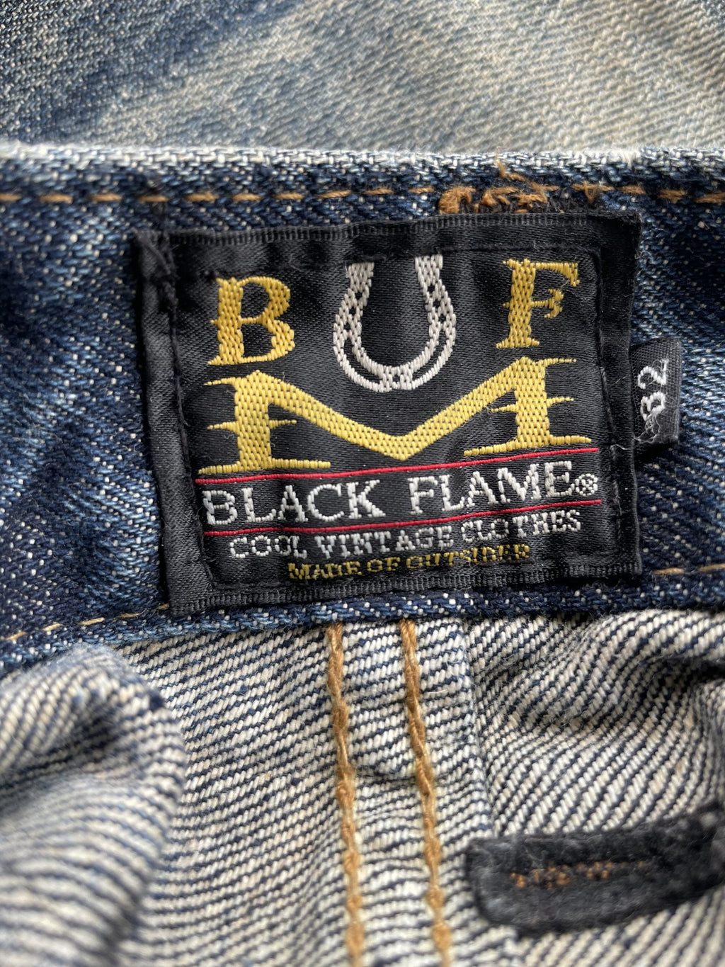 Black Flame Aging Selvedge Denim