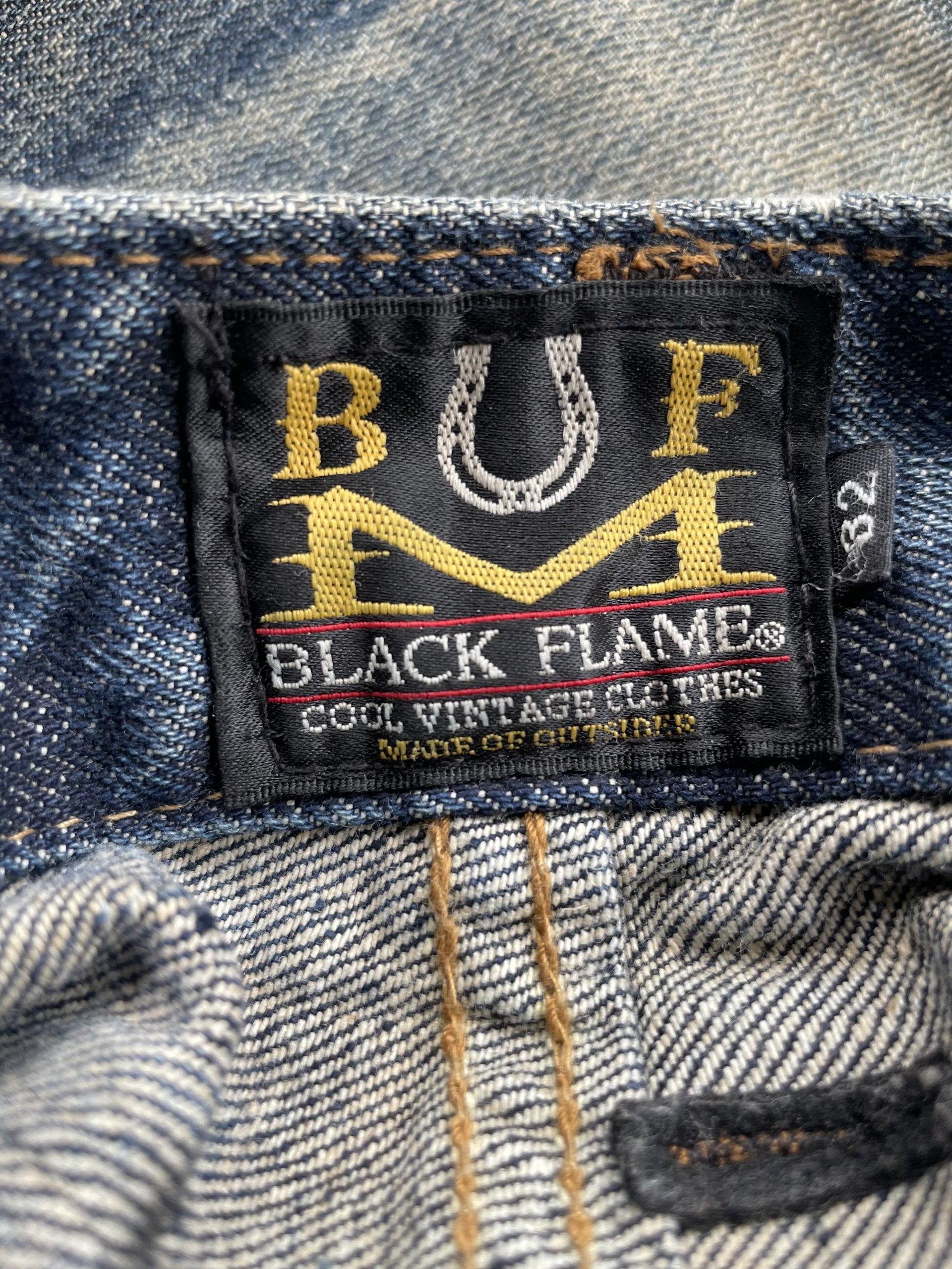 Black Flame Aging Selvedge Denim
