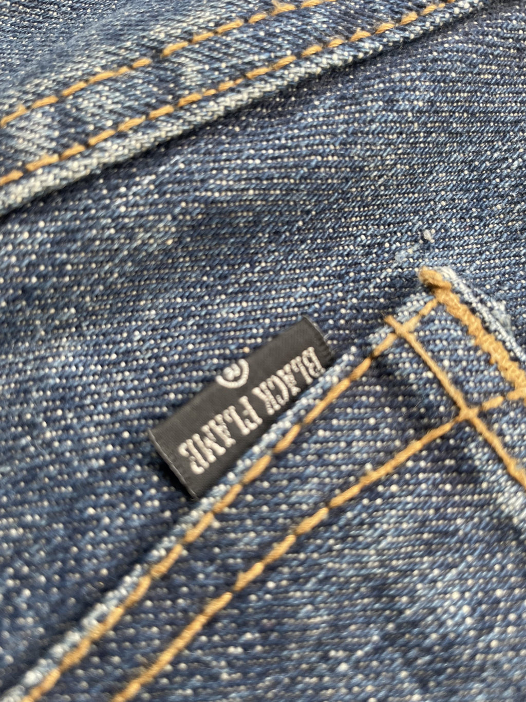 Black Flame Aging Selvedge Denim