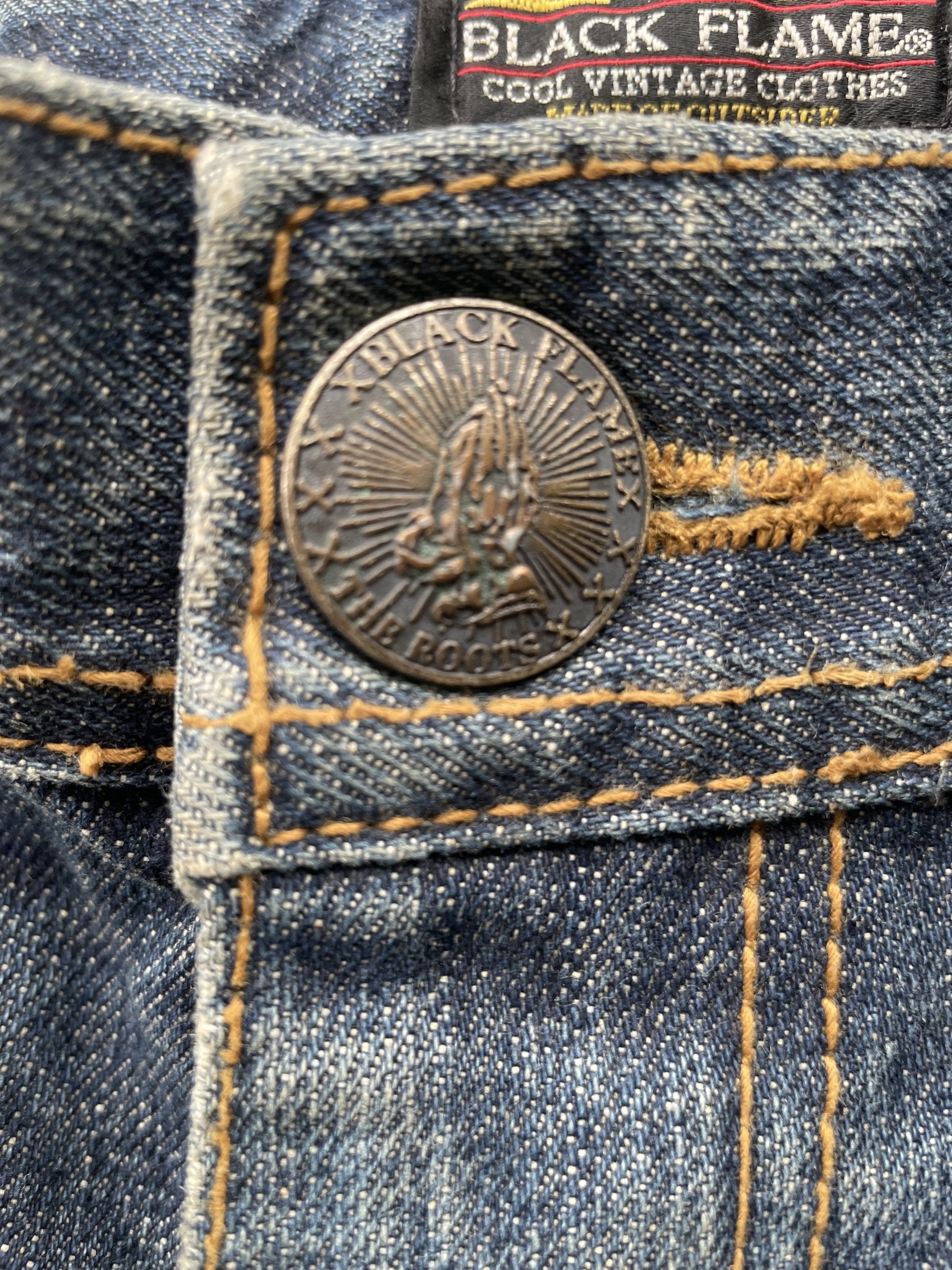 Black Flame Aging Selvedge Denim
