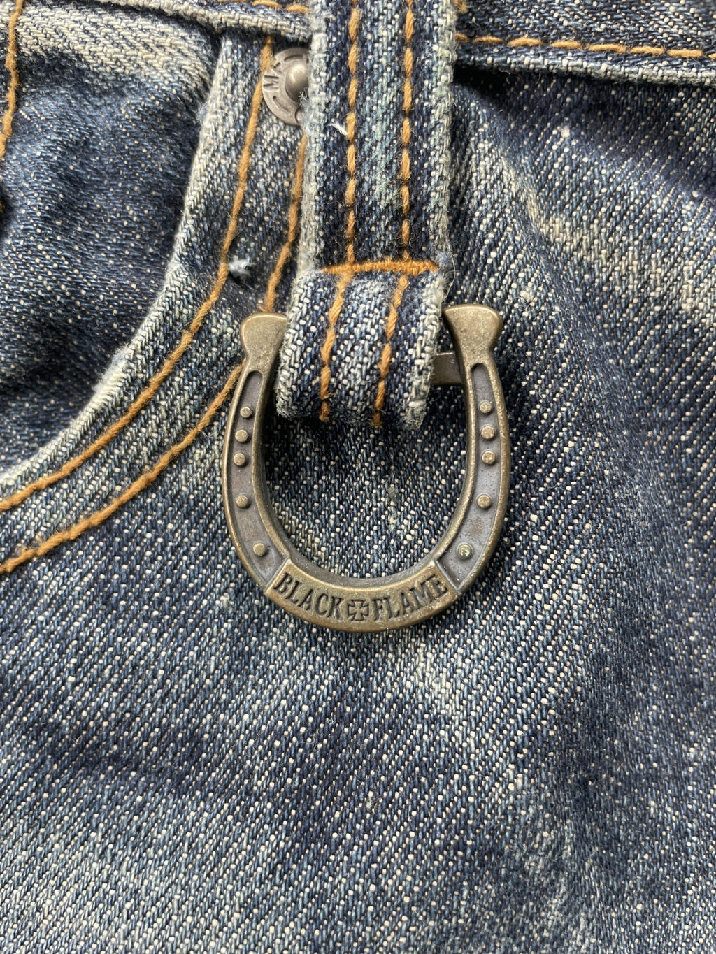 Black Flame Aging Selvedge Denim