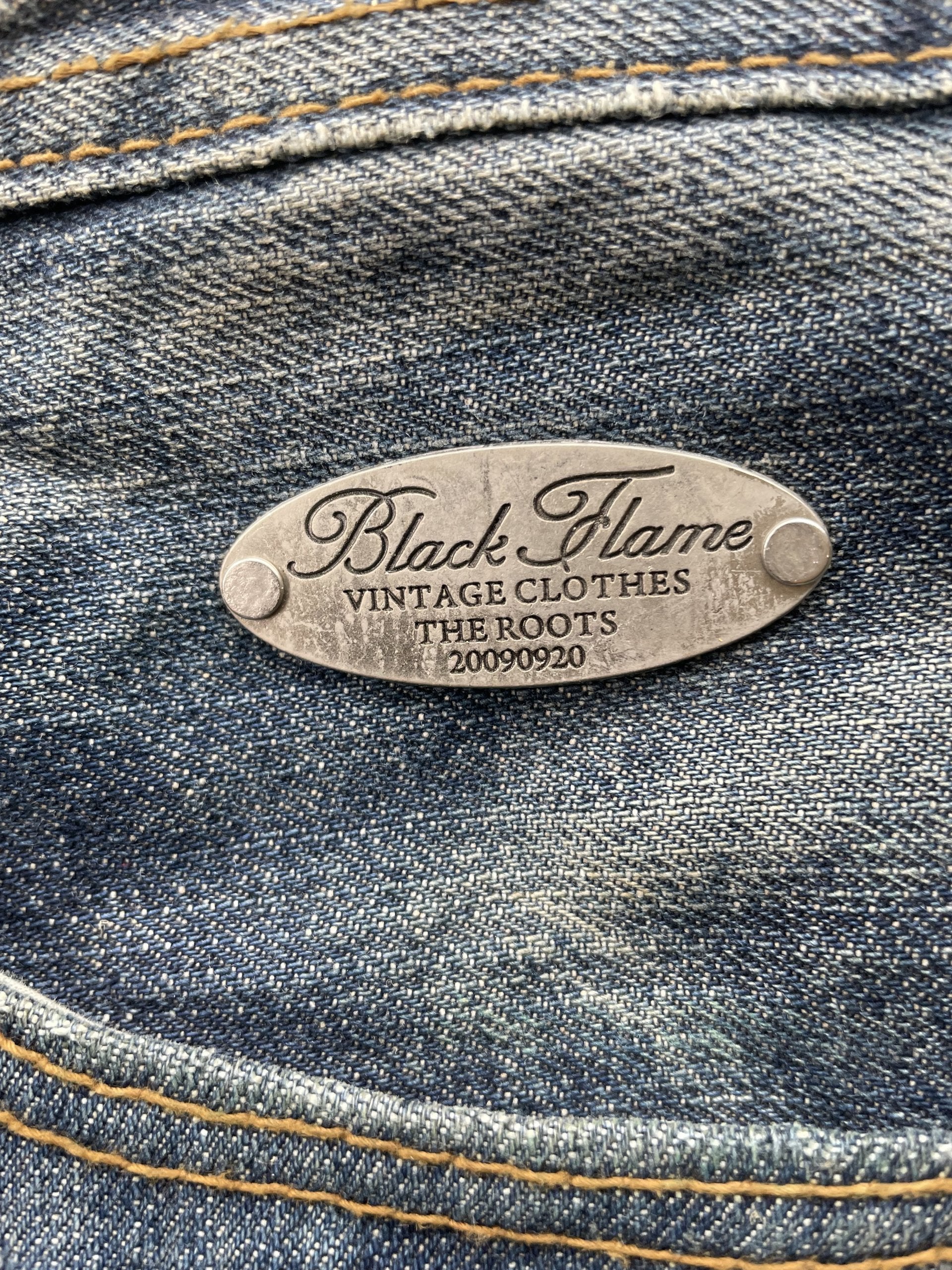 Black Flame Aging Selvedge Denim