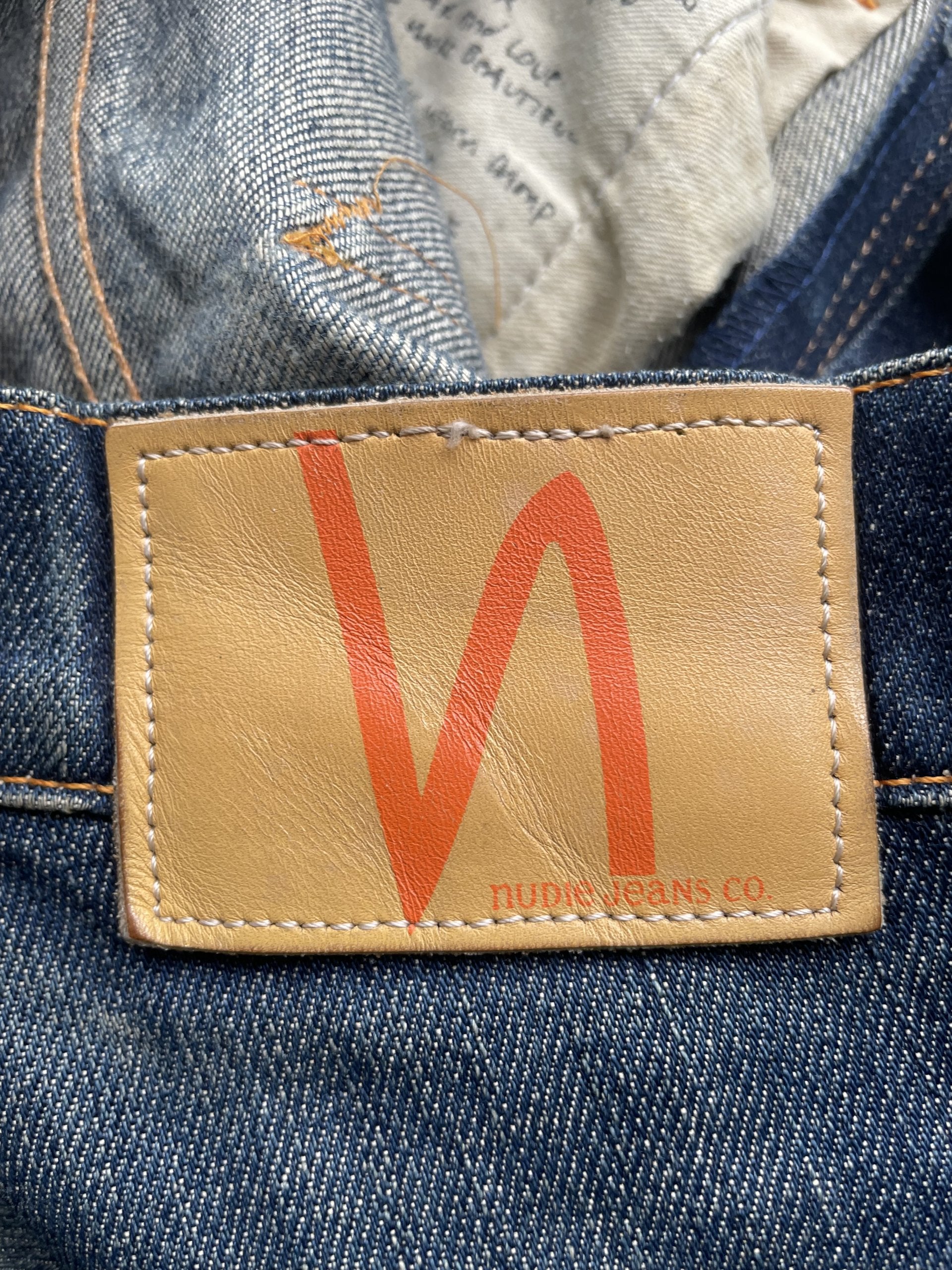 Vintage Nudie Dry Thin Finn Rework Denim