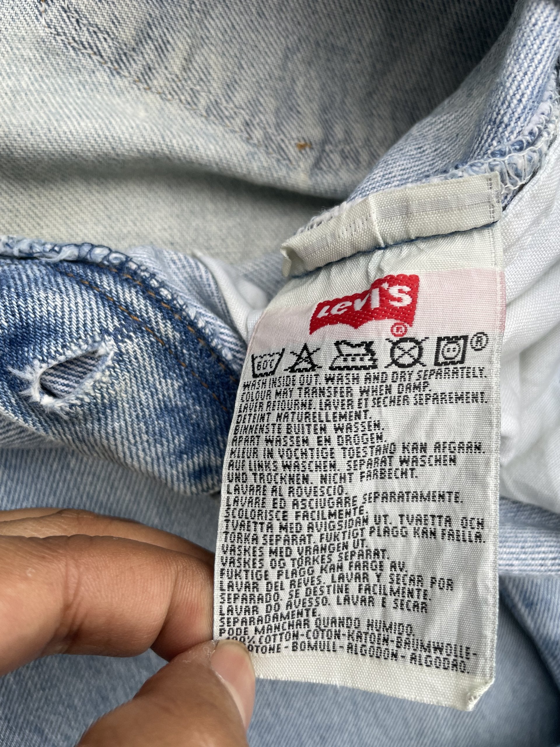 Vintage Levi’s 501 e 1994 Aging Faded Wash