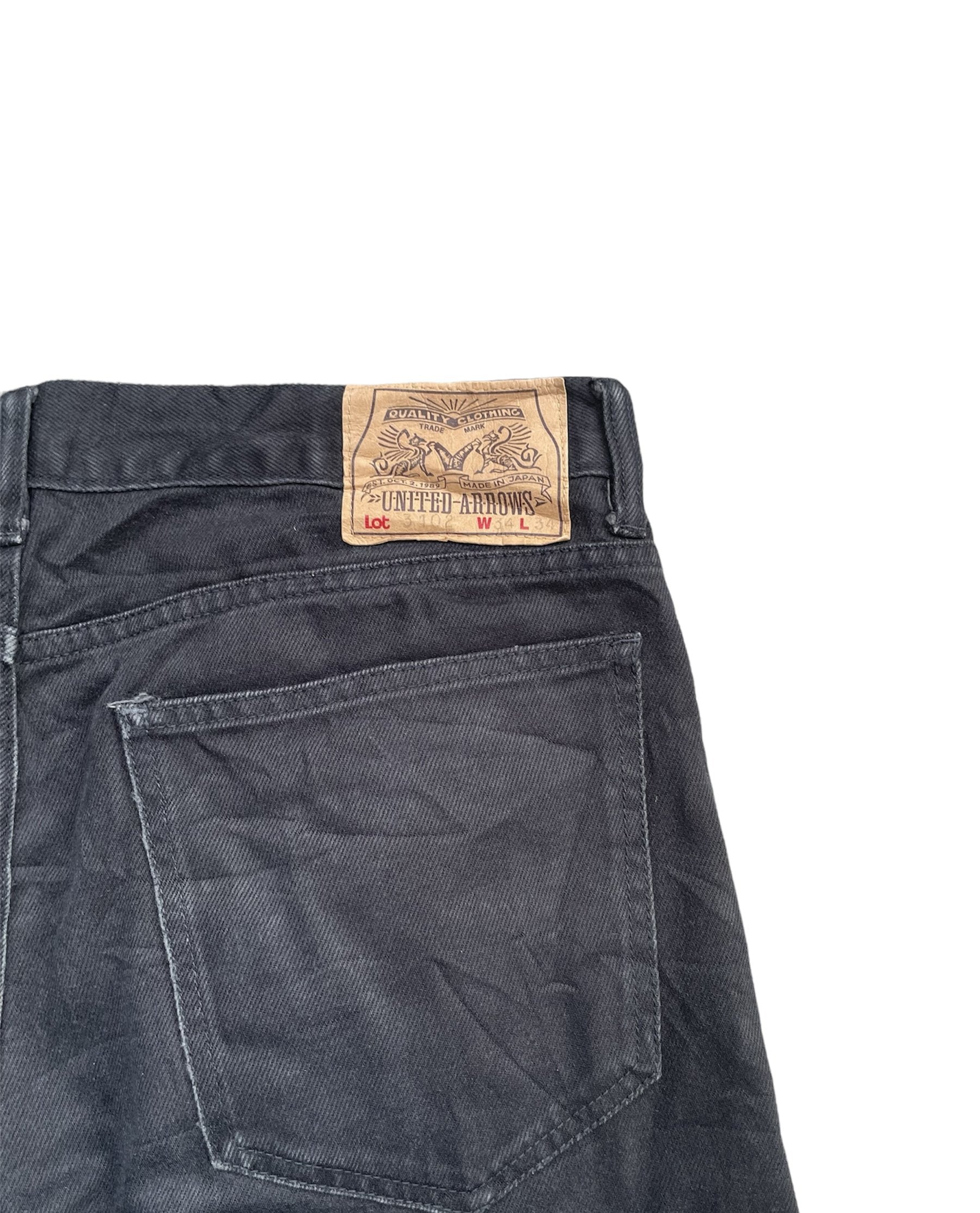 Vintage United Arrow Black Denim