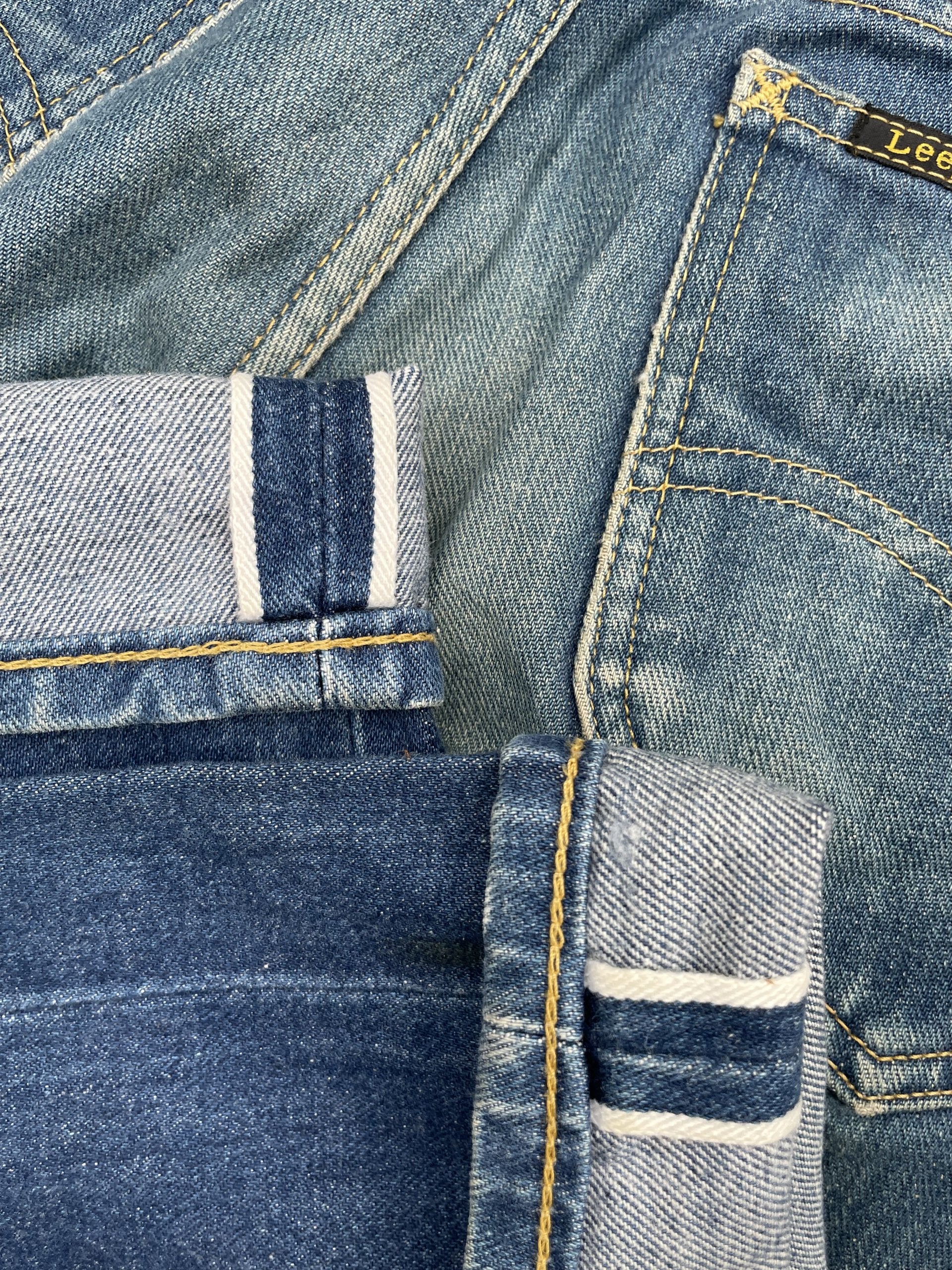 Vintage Lee Riders 101 White Selvedge Denim