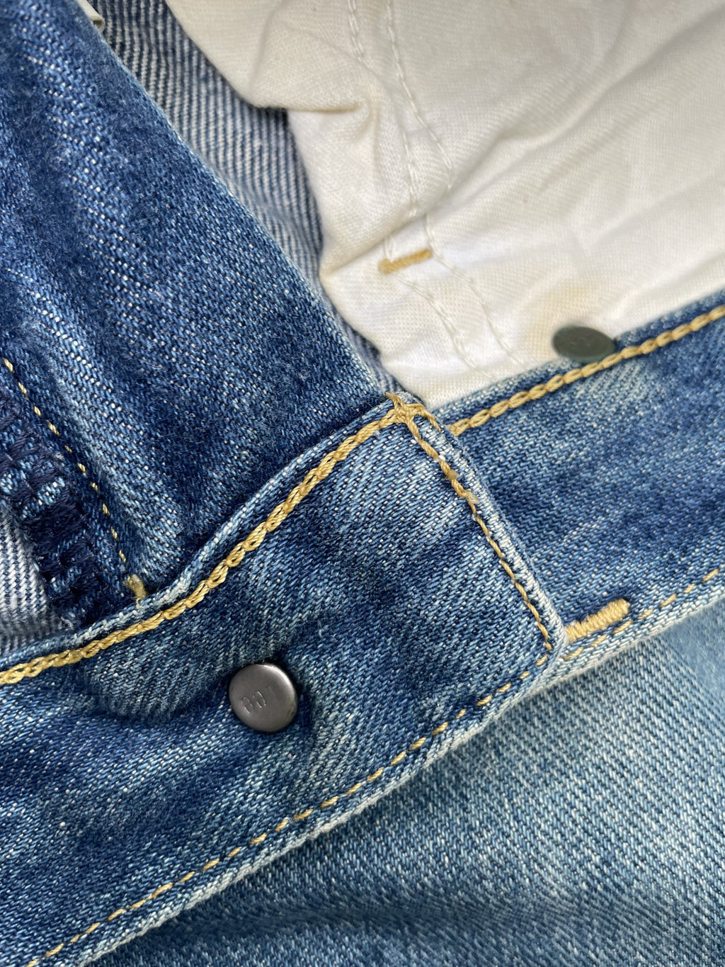 Vintage Lee Riders 101 White Selvedge Denim
