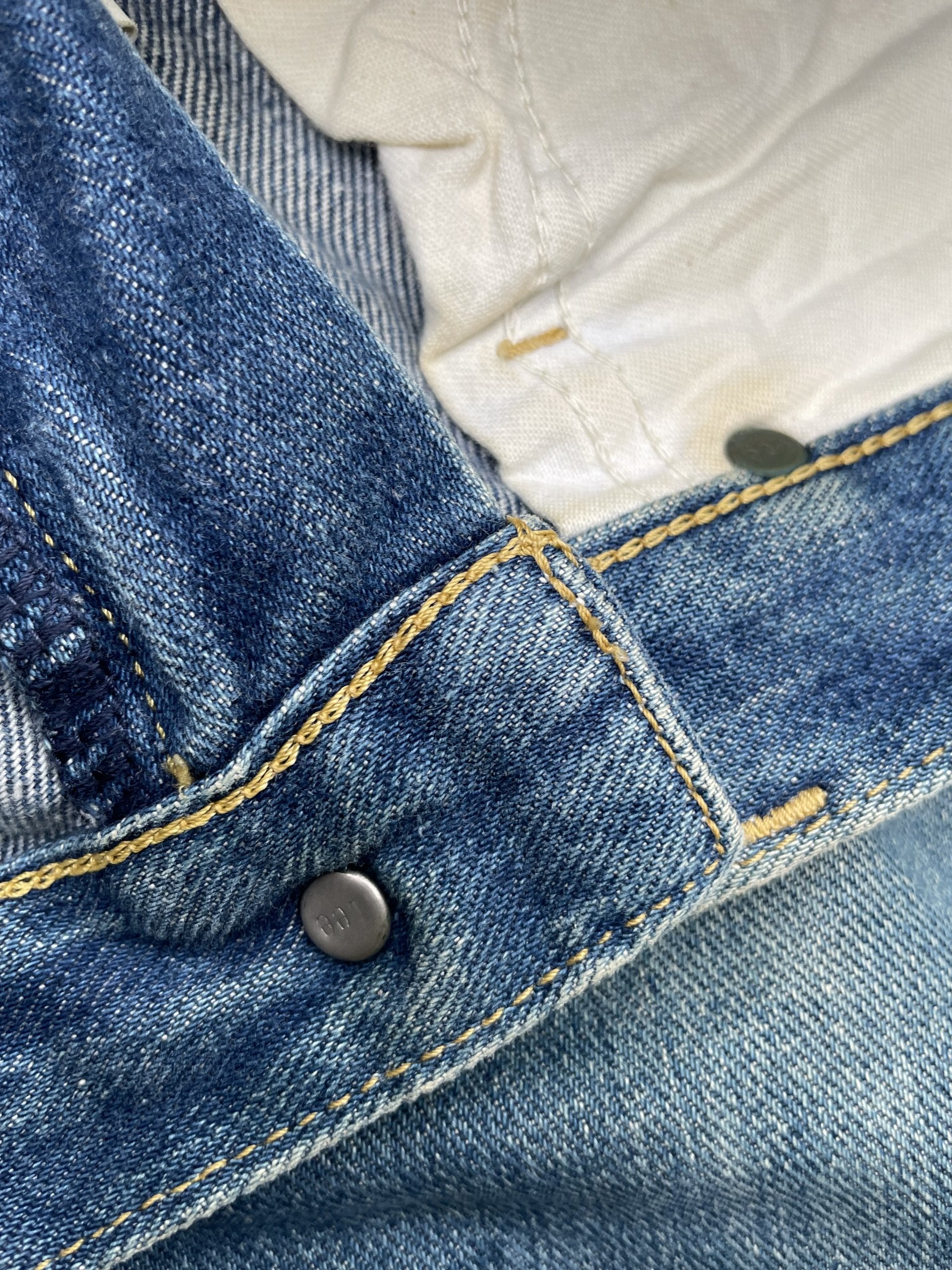 Vintage Lee Riders 101 White Selvedge Denim