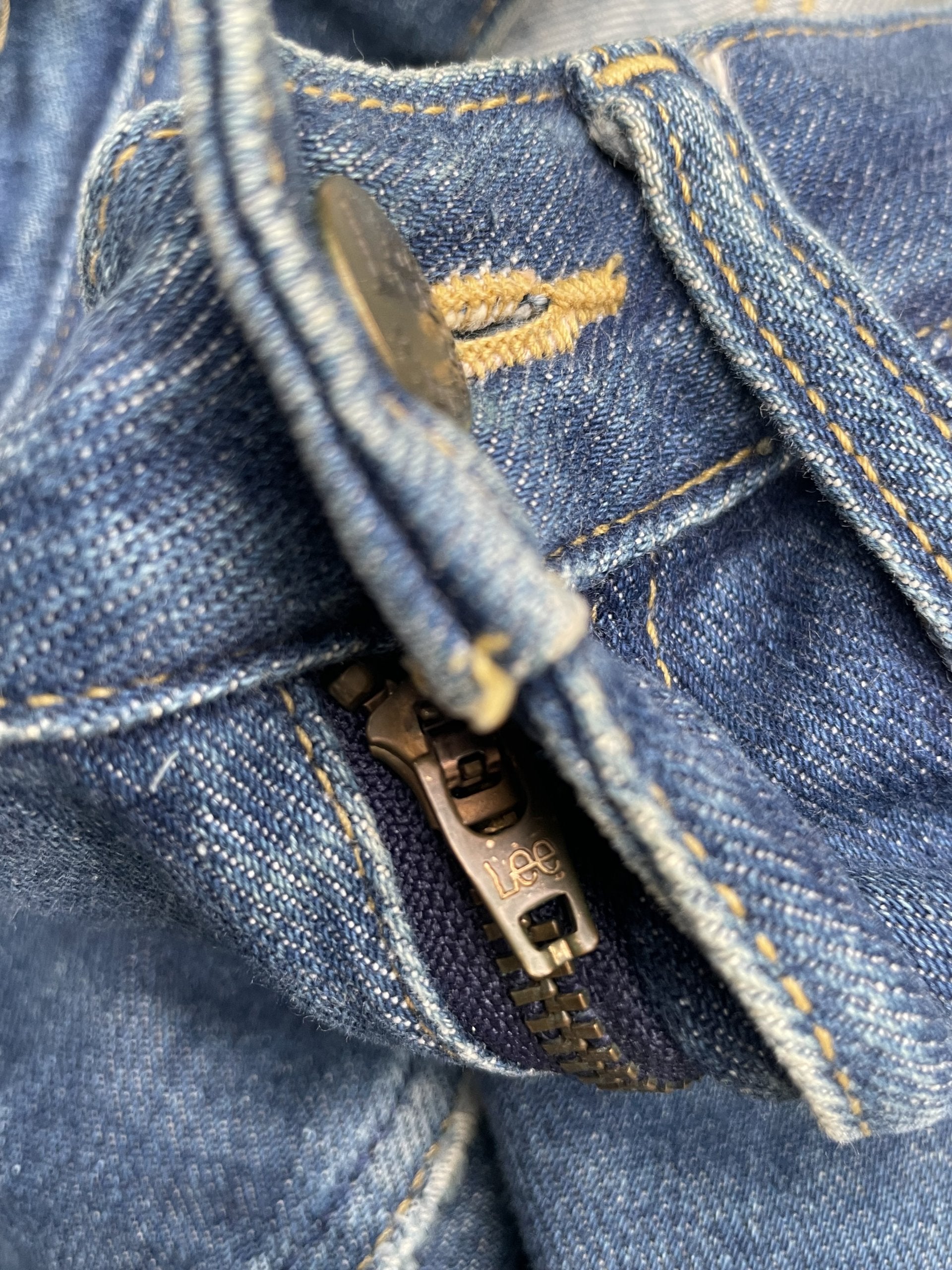 Vintage Lee Riders 101 White Selvedge Denim